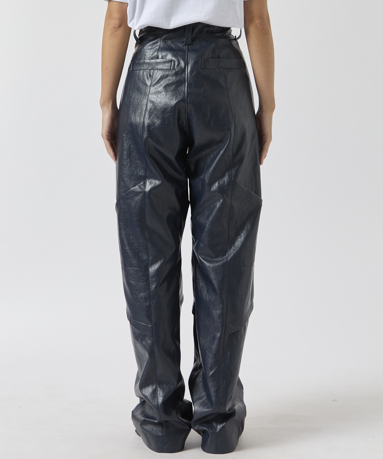 Faux Leather Biker Trousers YOHEI OHNO