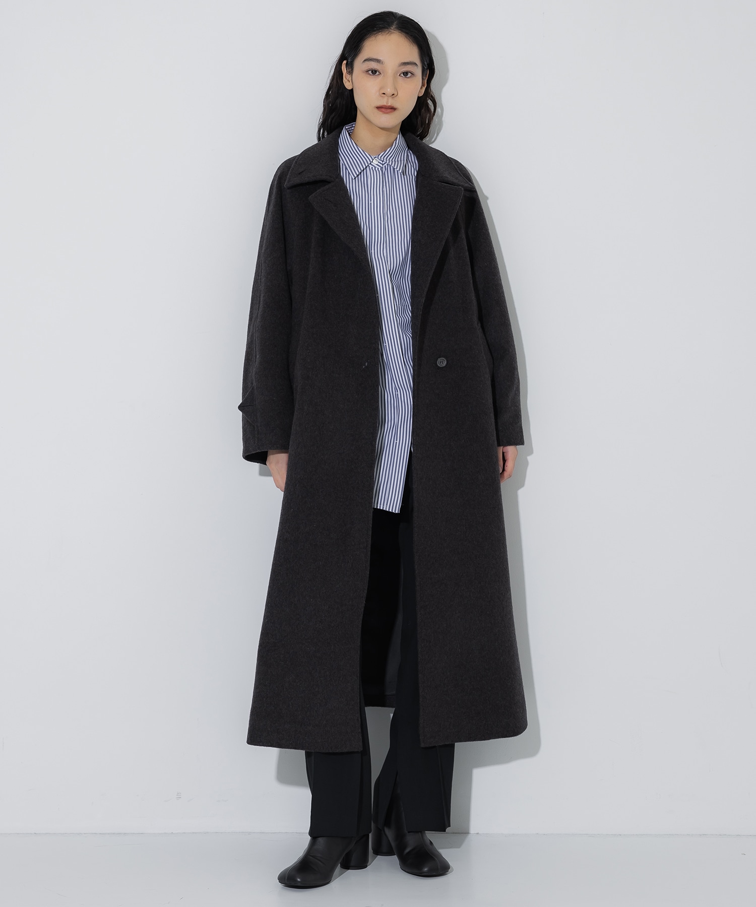 Stand Collar Wool Coat STUDIOUS