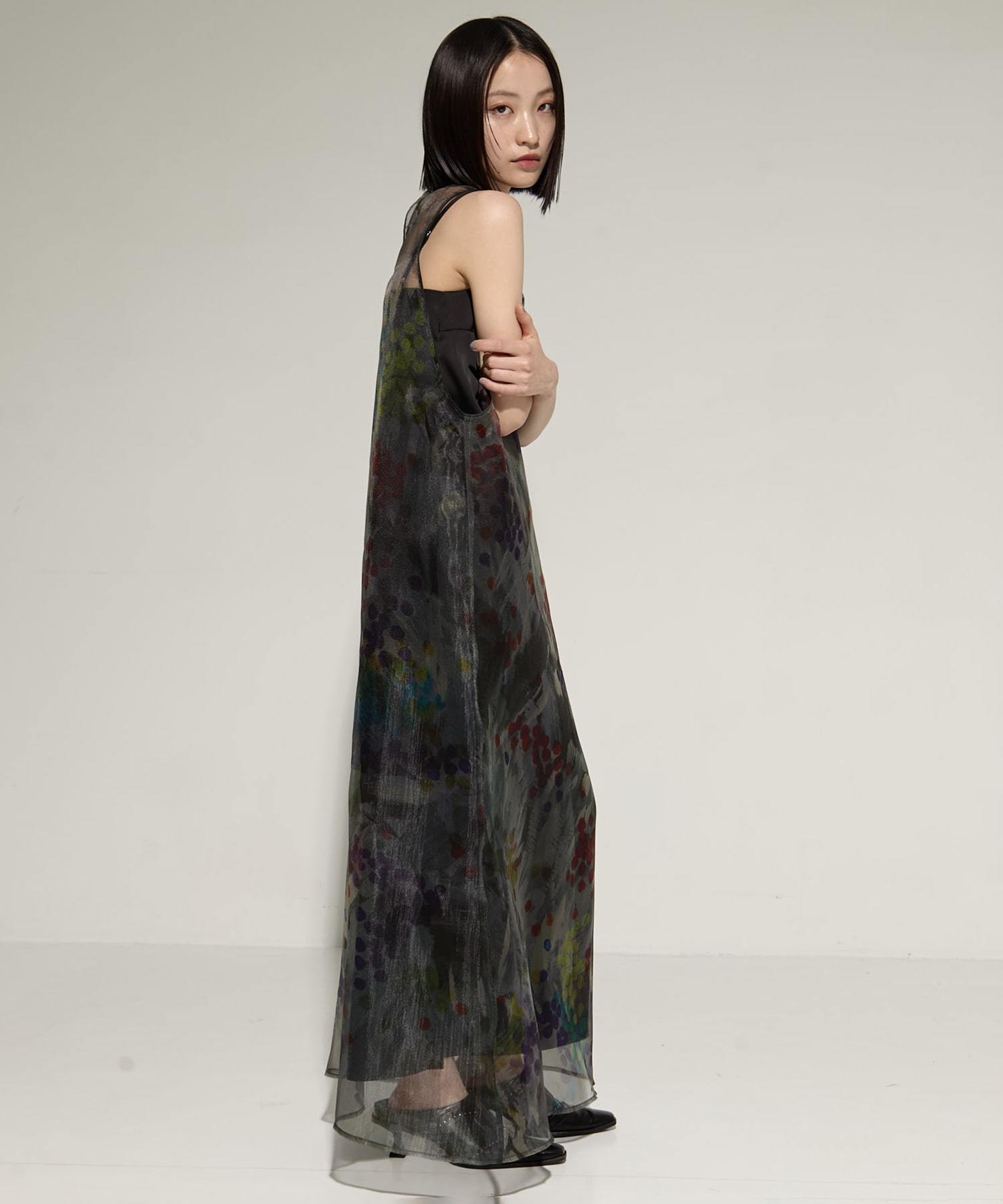 STAMP ART LAYERED DRESS AMERI