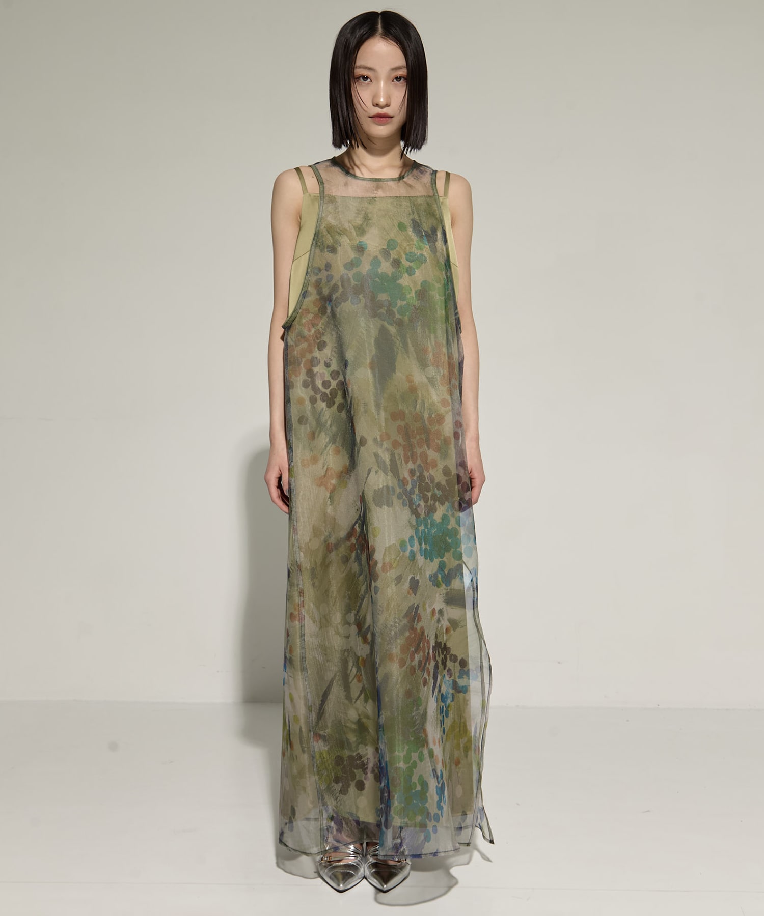 STAMP ART LAYERED DRESS AMERI