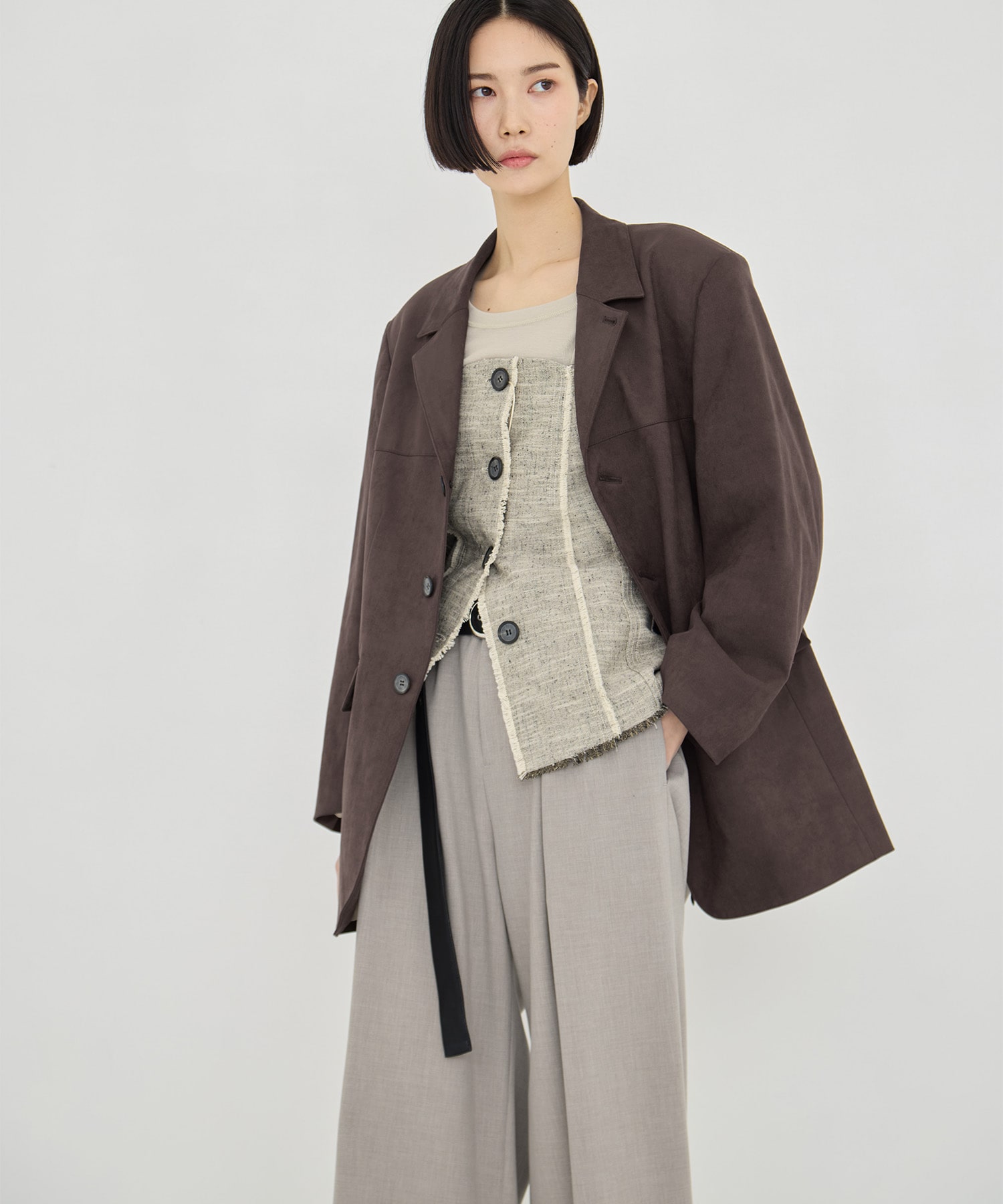 Silk Nep Bustier Combi Top STUDIOUS