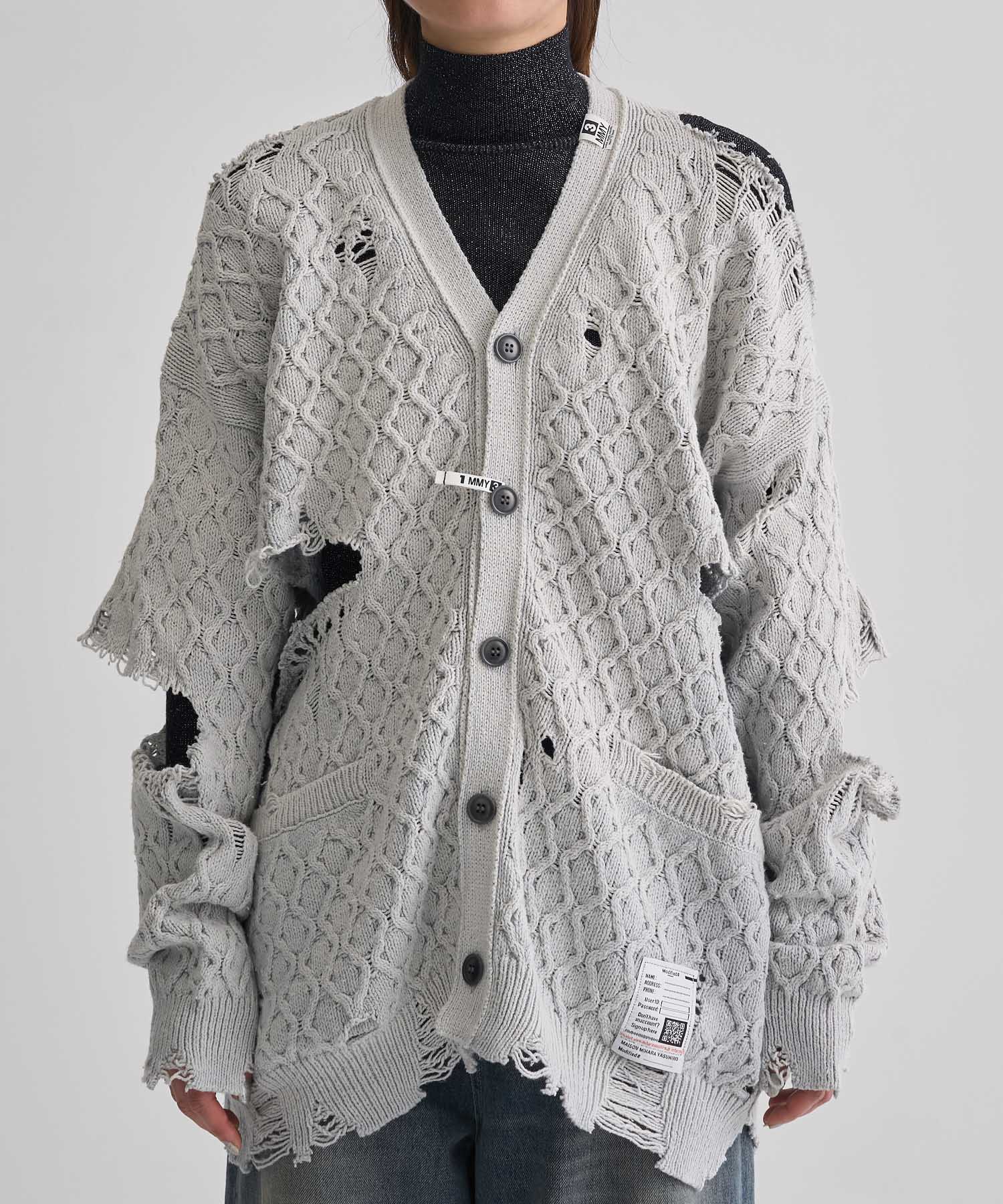 SUNFADED KNIT CARDIGAN Maison MIHARA YASUHIRO