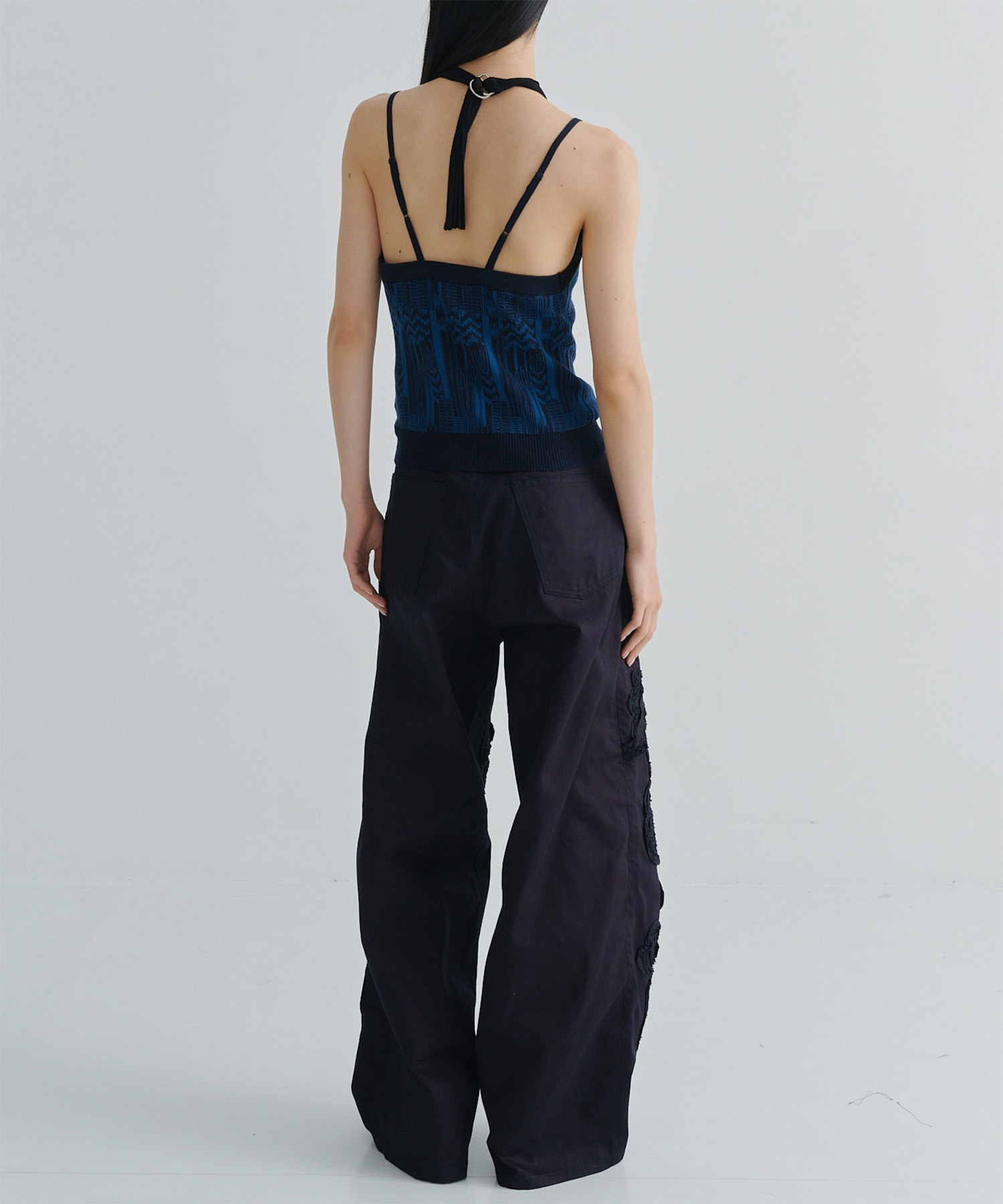 DENIM WIDE PANTS(刺繍) TAAKK