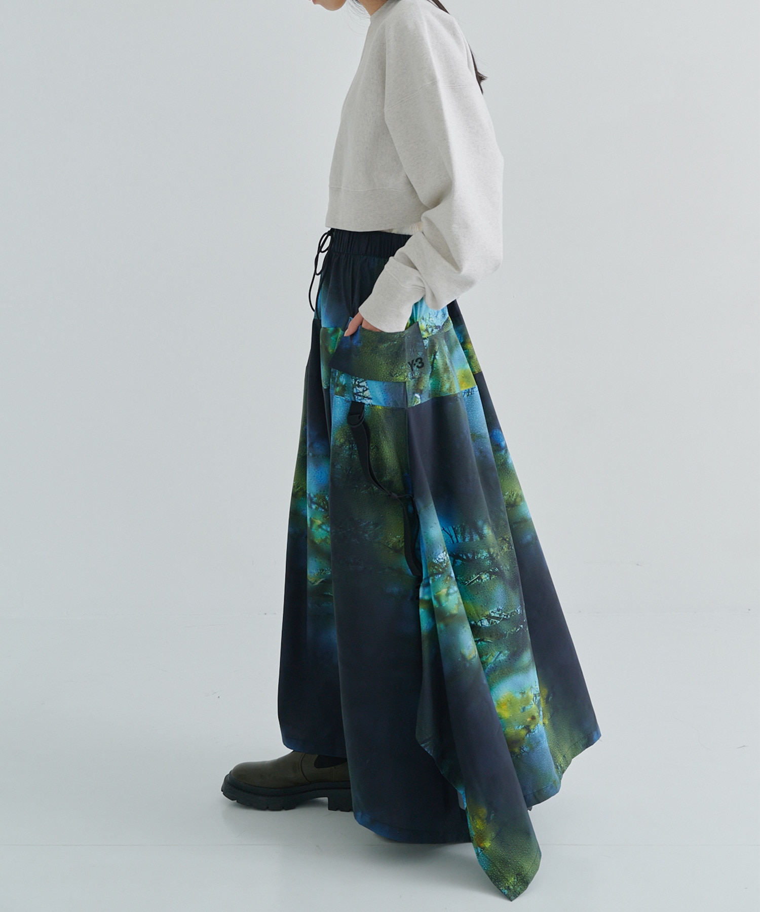 Y3-S25-0000-131/AOP SKIRT/MULTICOLOR Y-3