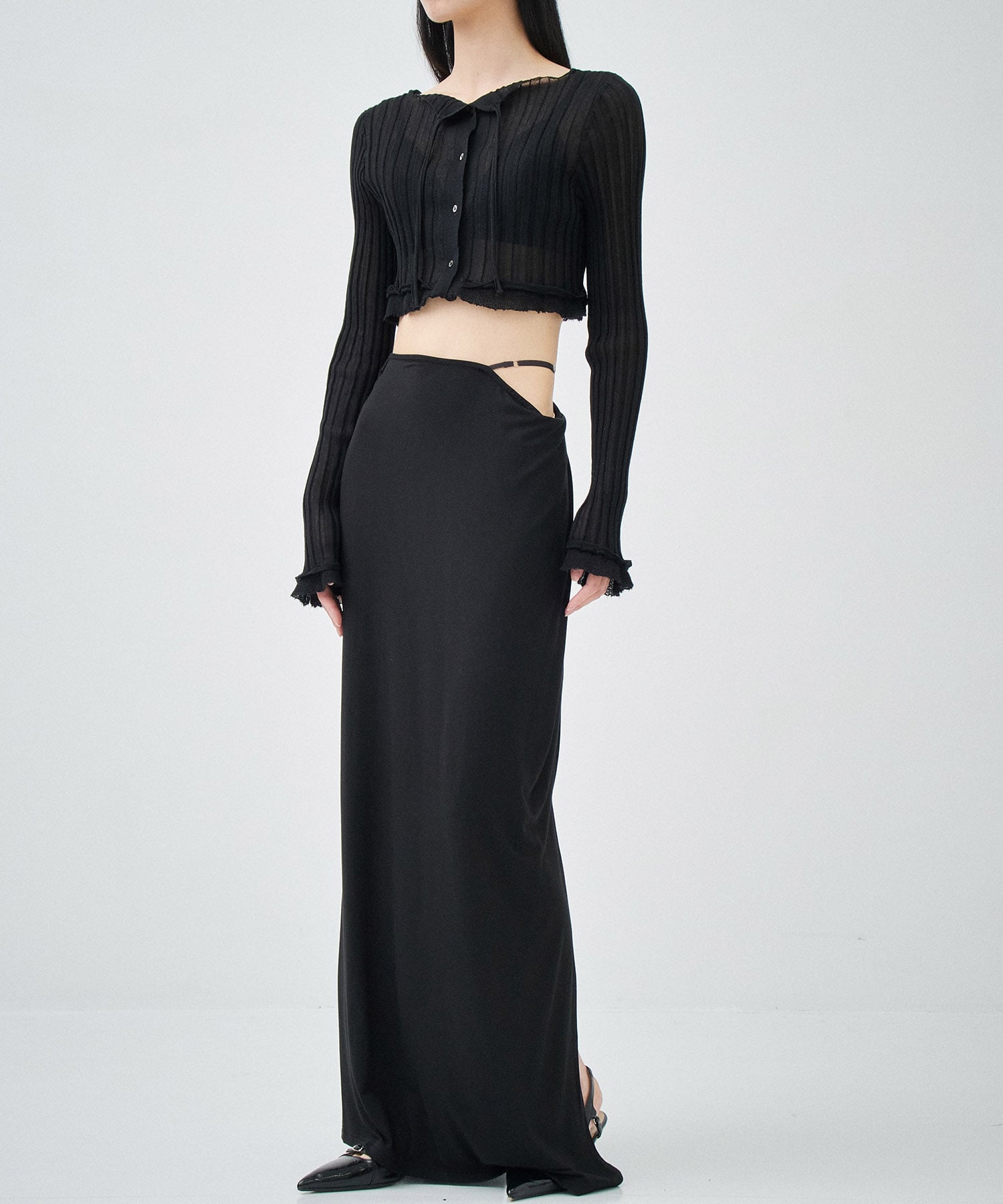 Collagen Strappy Maxi Skirt determ