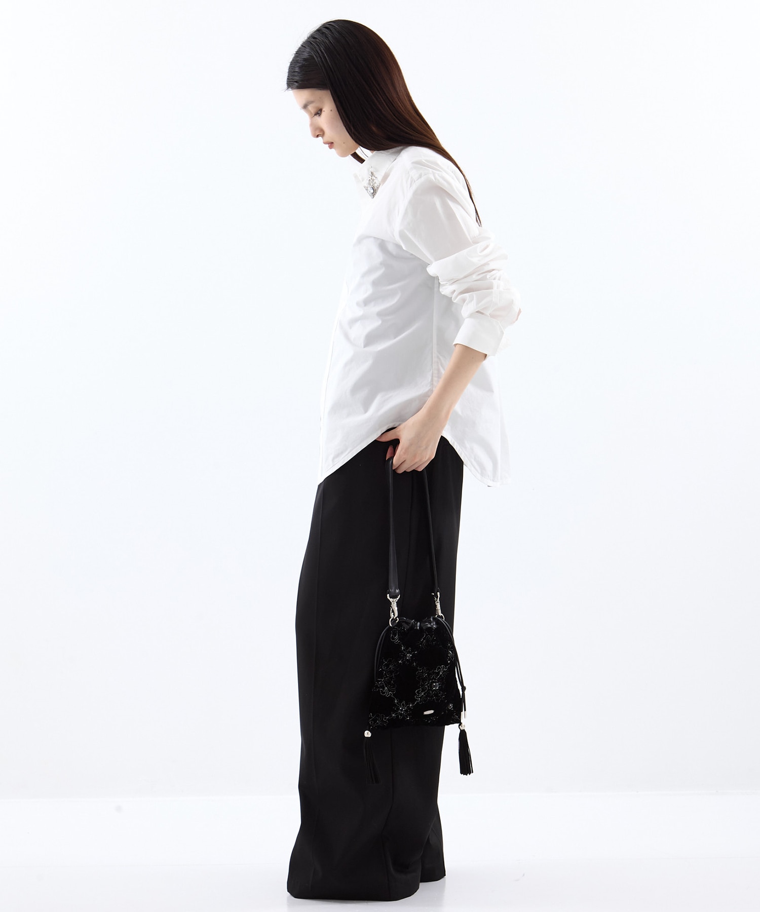 palace tiles quilted drawstring bag tanakadaisuke