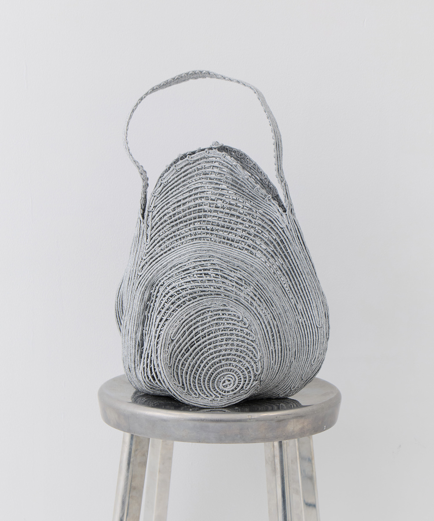 Cording Embroidery Round Shape Bag Mame Kurogouchi