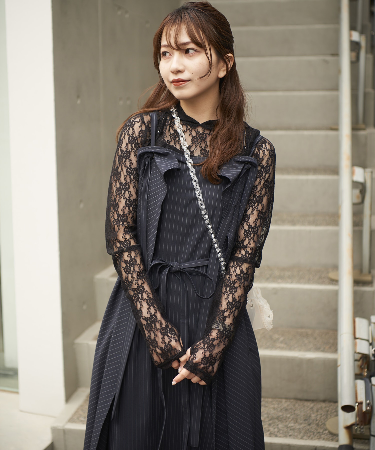 Transparent Sculptural Micro Chain Bag Mame Kurogouchi