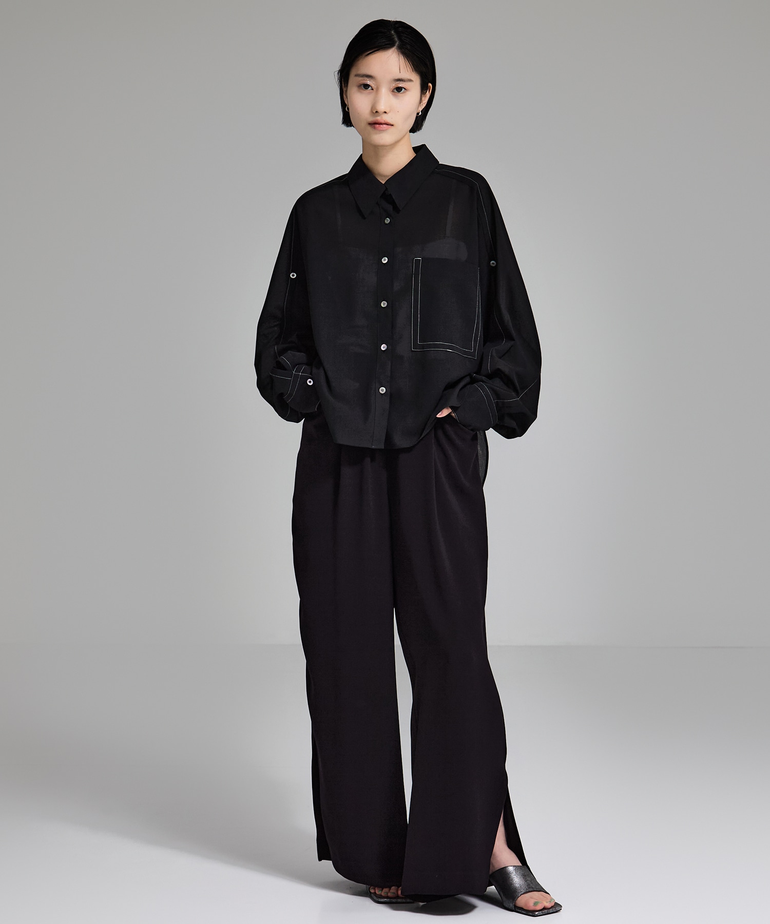 Matte Sheer Over Shirt STUDIOUS