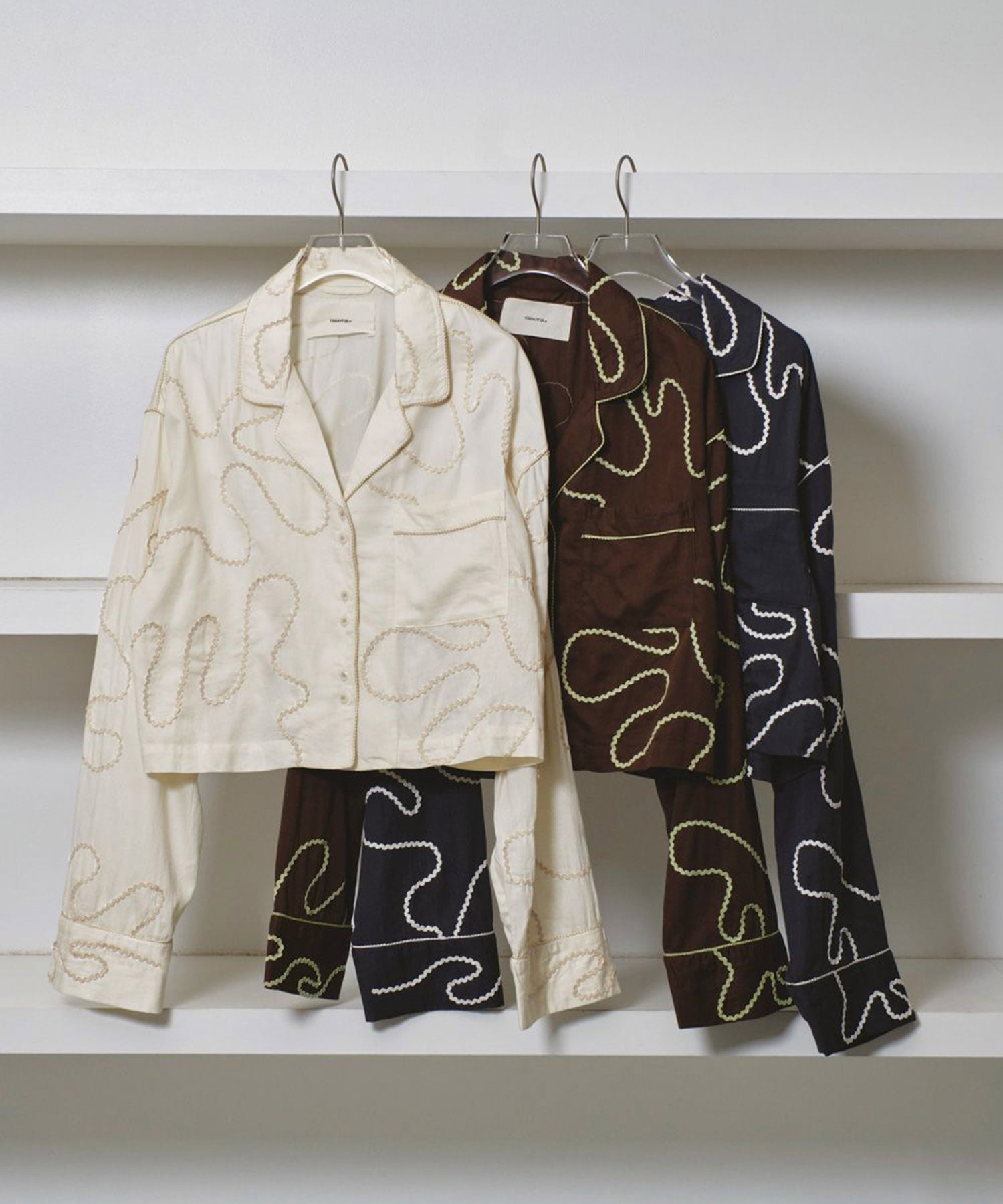 Embroidery Pajamas Shirts TODAYFUL