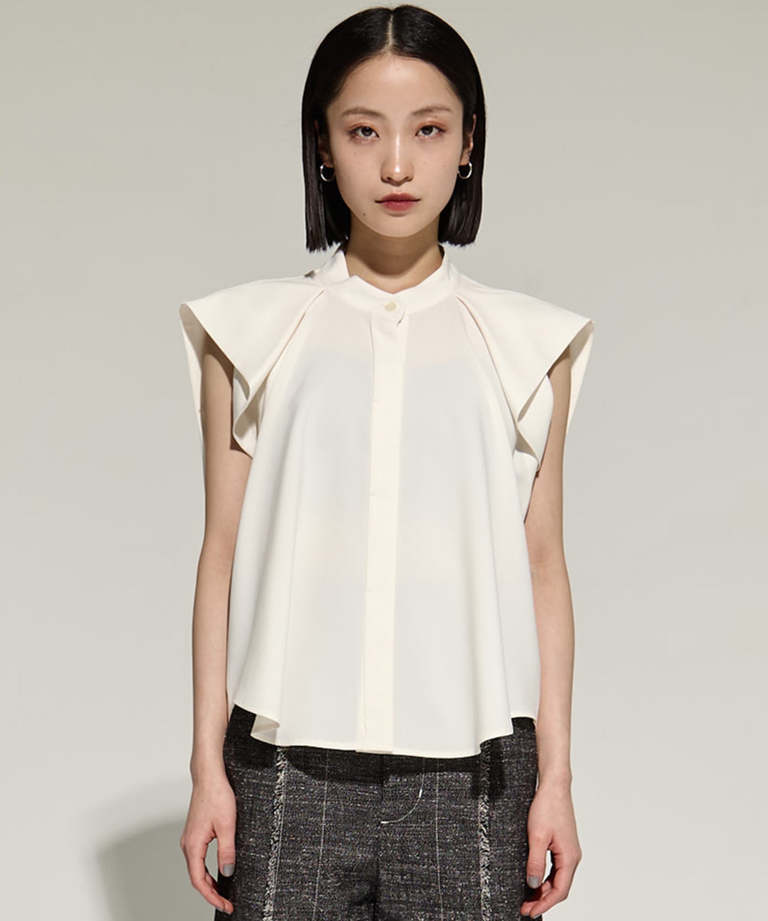 French Sleeve Drape Shirt STUDIOUS