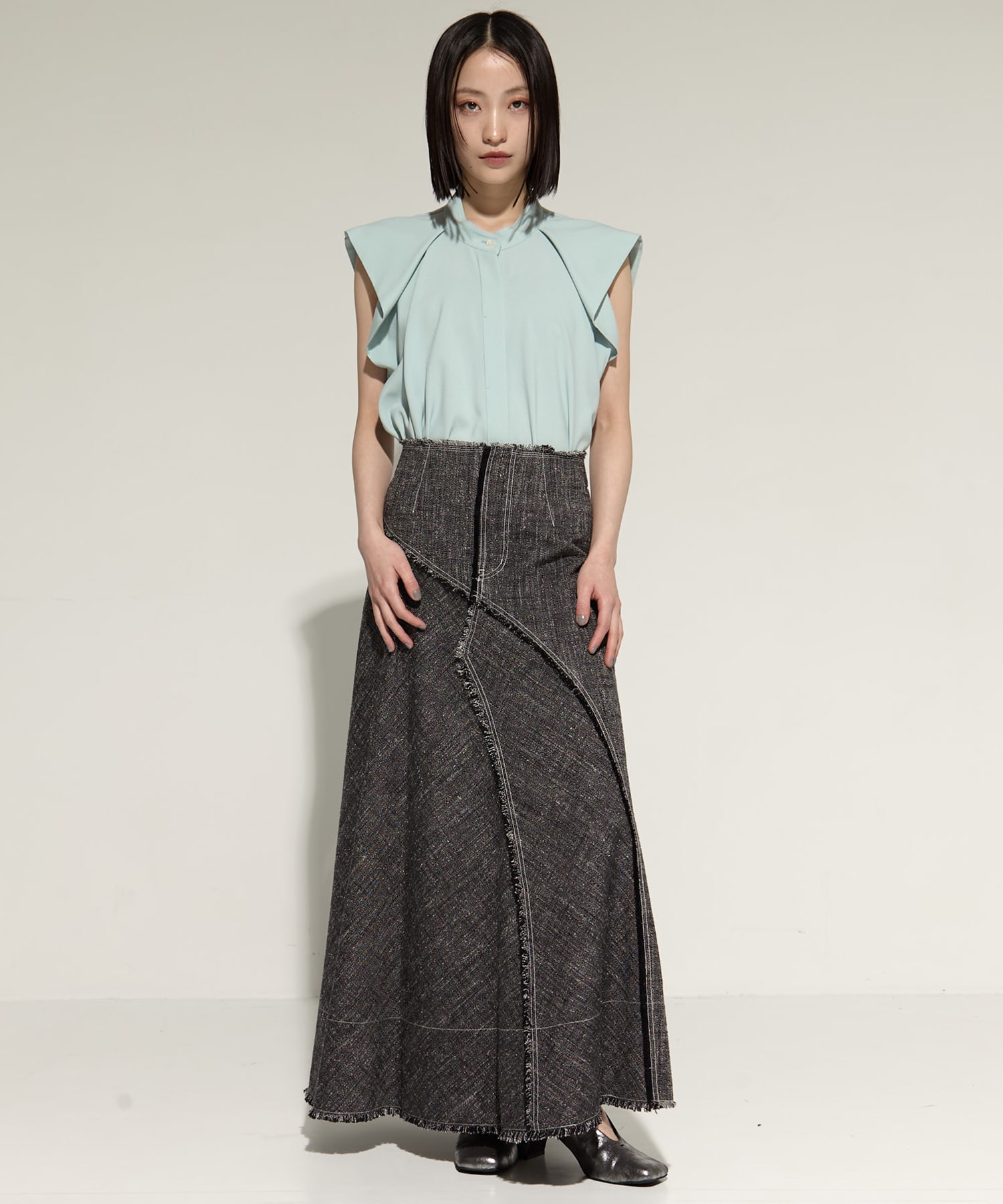 French Sleeve Drape Shirt STUDIOUS