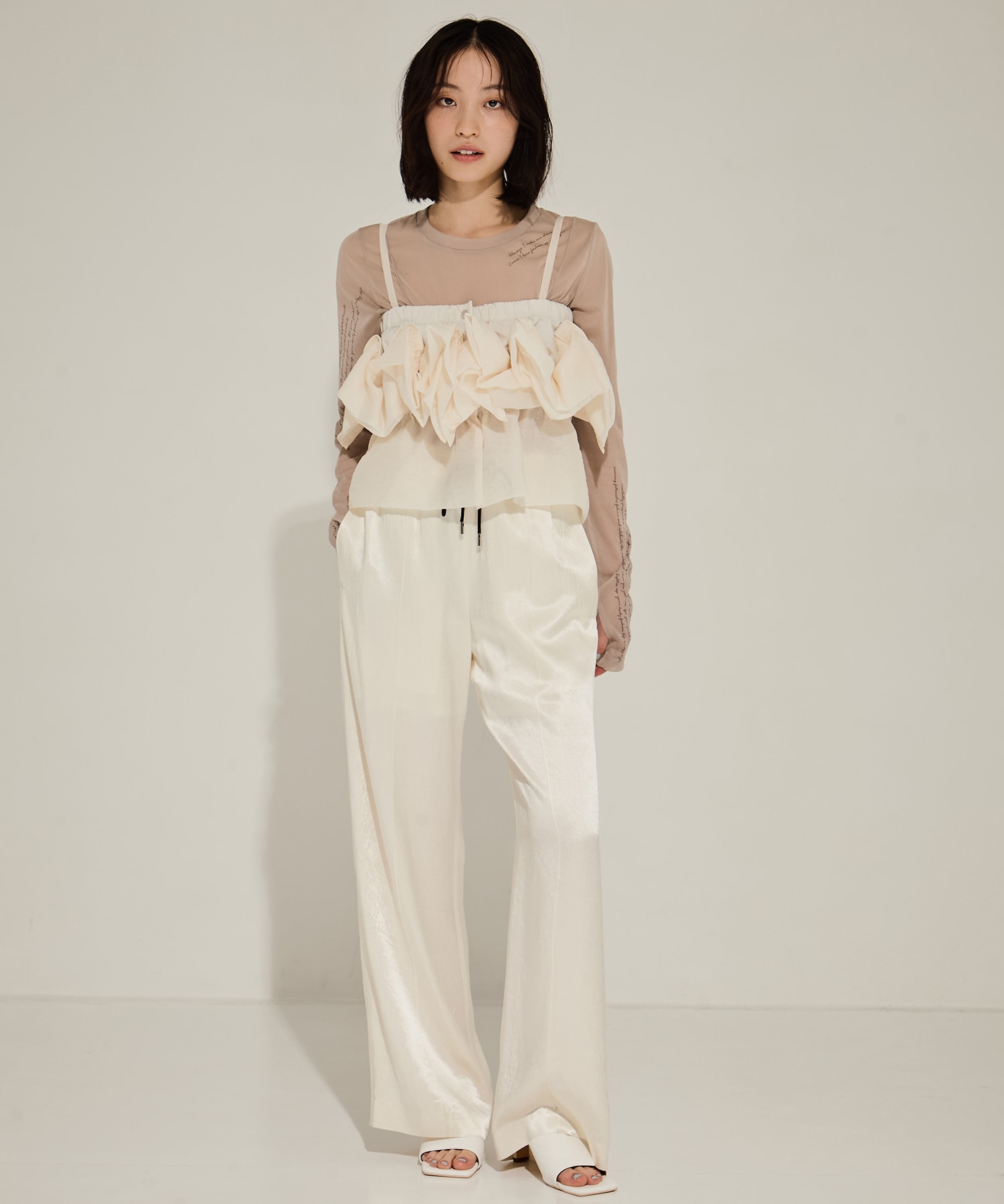 SATIN RELAX PANTS CINOH