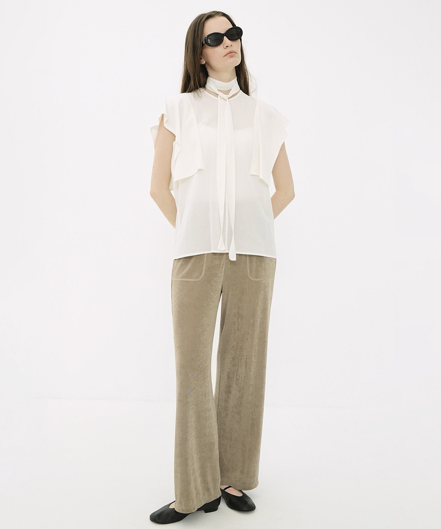SQUARE SLEEVE BLOUSE CLANE