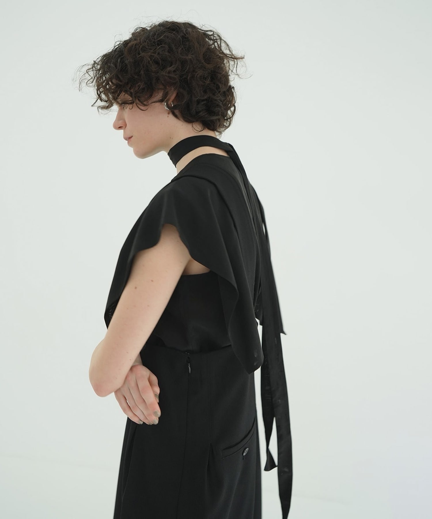 SQUARE SLEEVE BLOUSE CLANE
