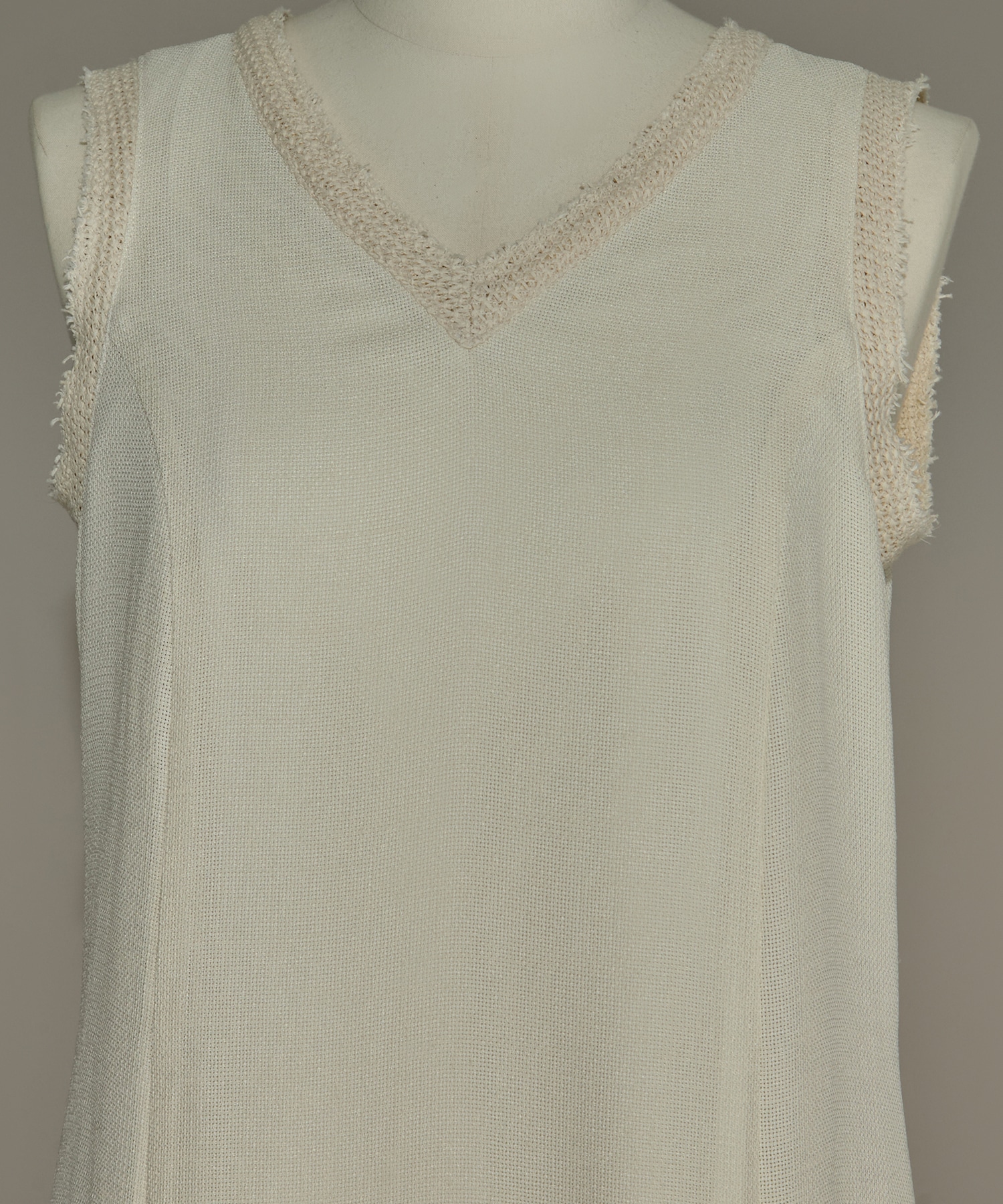 V Neck Sleeveless Mesh Dress STUDIOUS