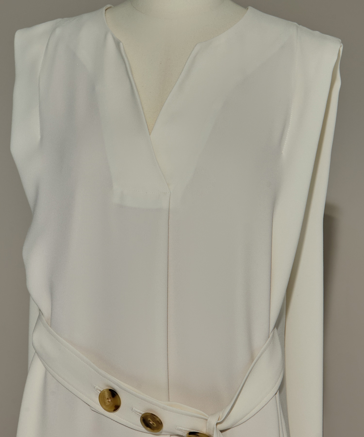 Back Satin Belted Dress STUDIOUS