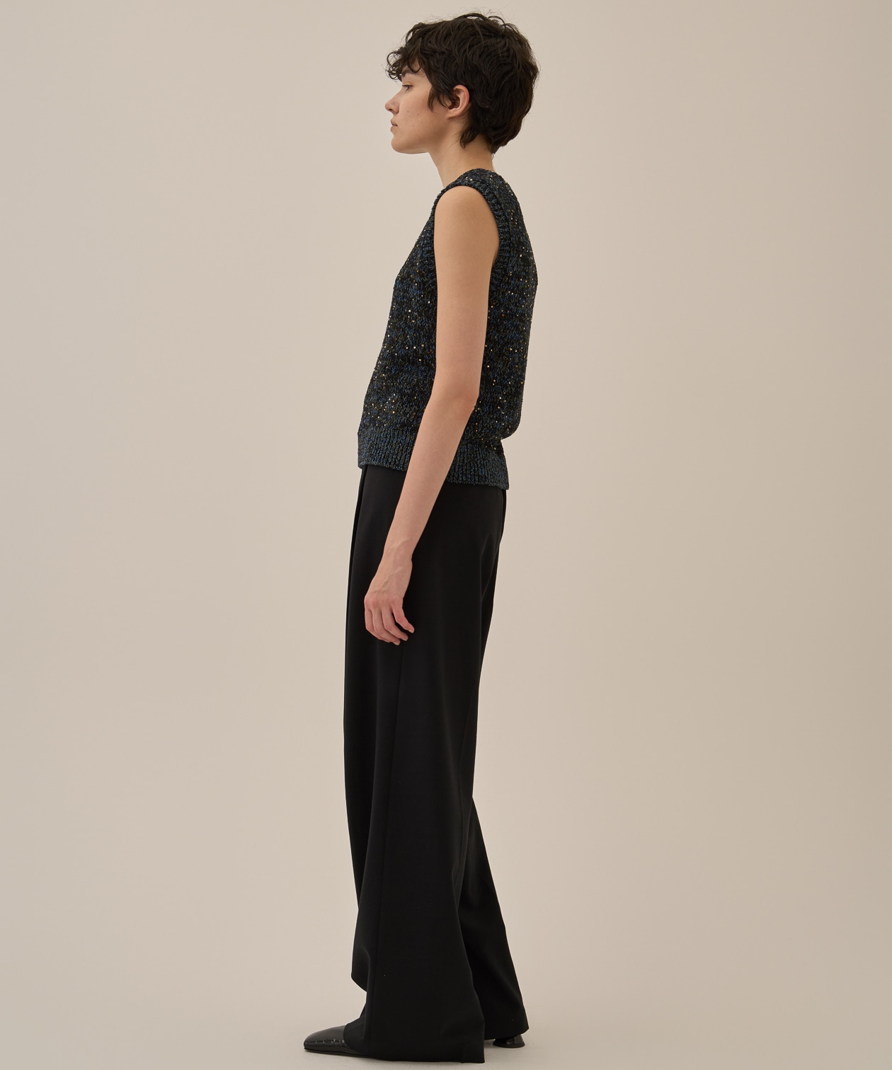 Lila Sequinned knit pullover AKIRANAKA