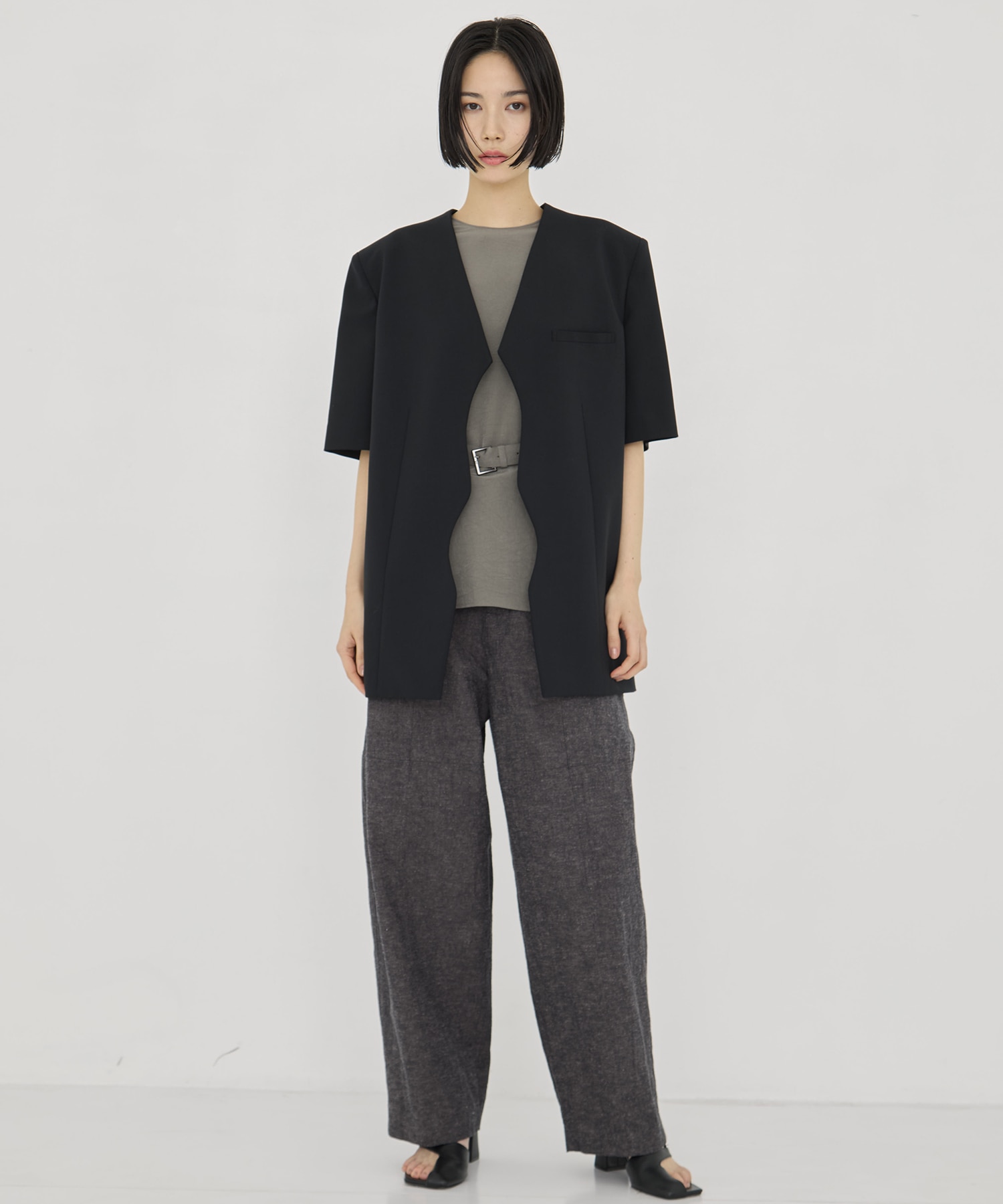 Janna drape sleeve pullover AKIRANAKA