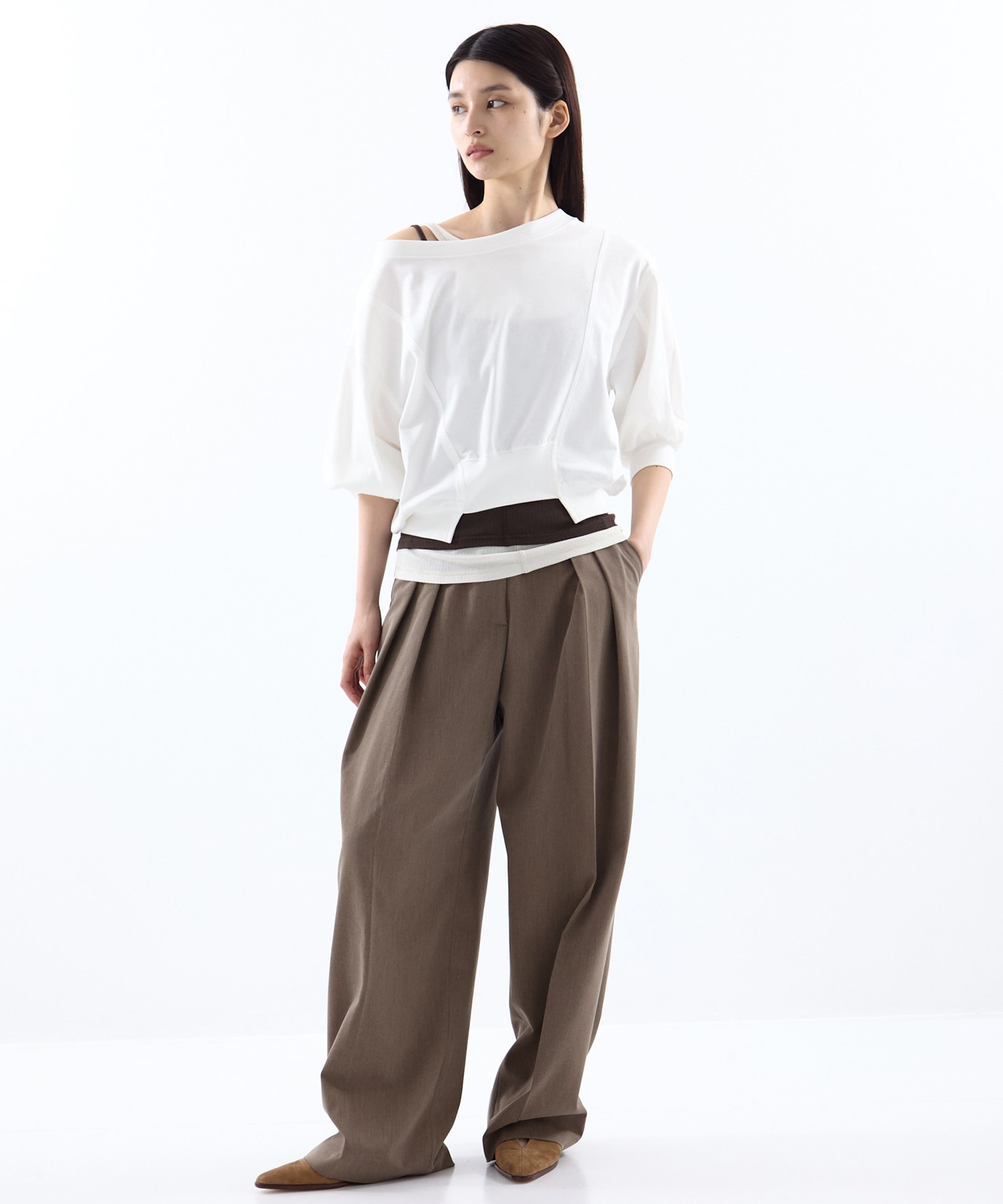 2WAY VOLUME SLEEVE TOPS STUDIOUS