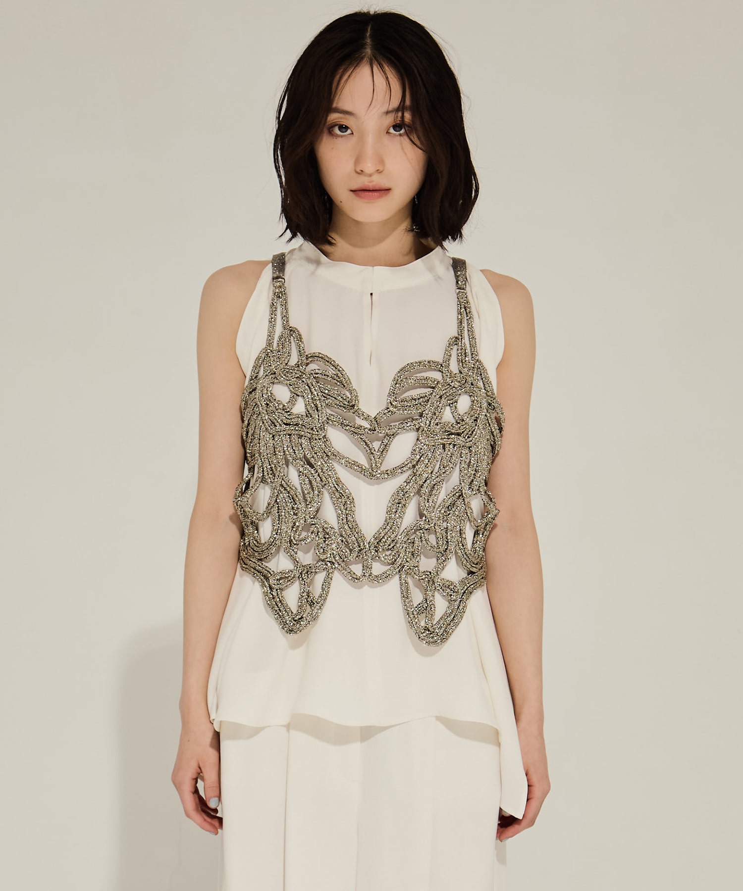 Embroidery Metalic Camisole MUKASA