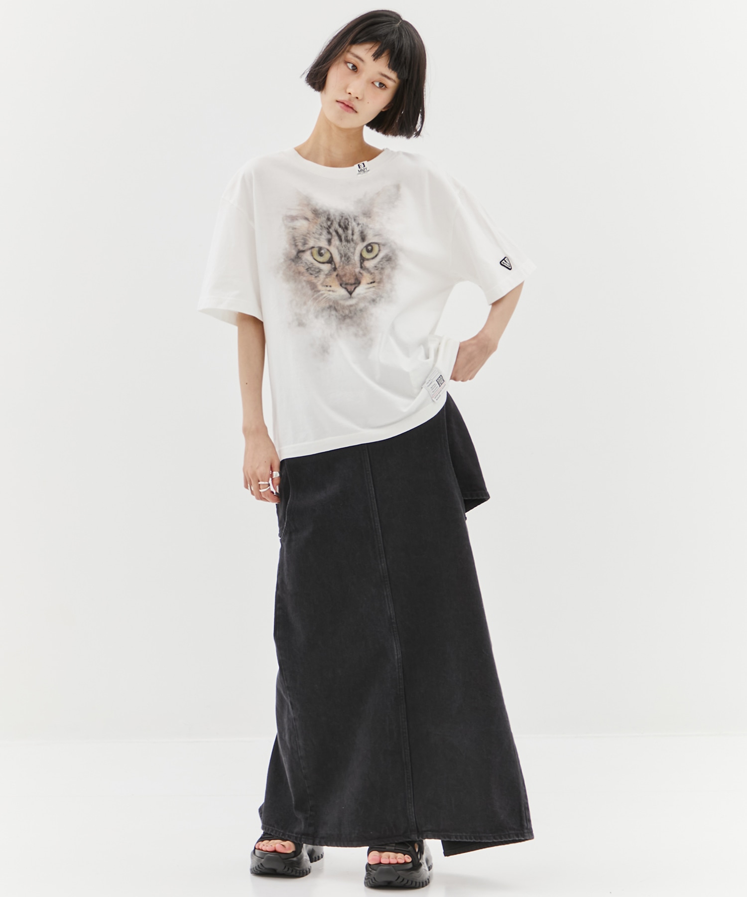 CAT PRINTED TEE Maison MIHARA YASUHIRO