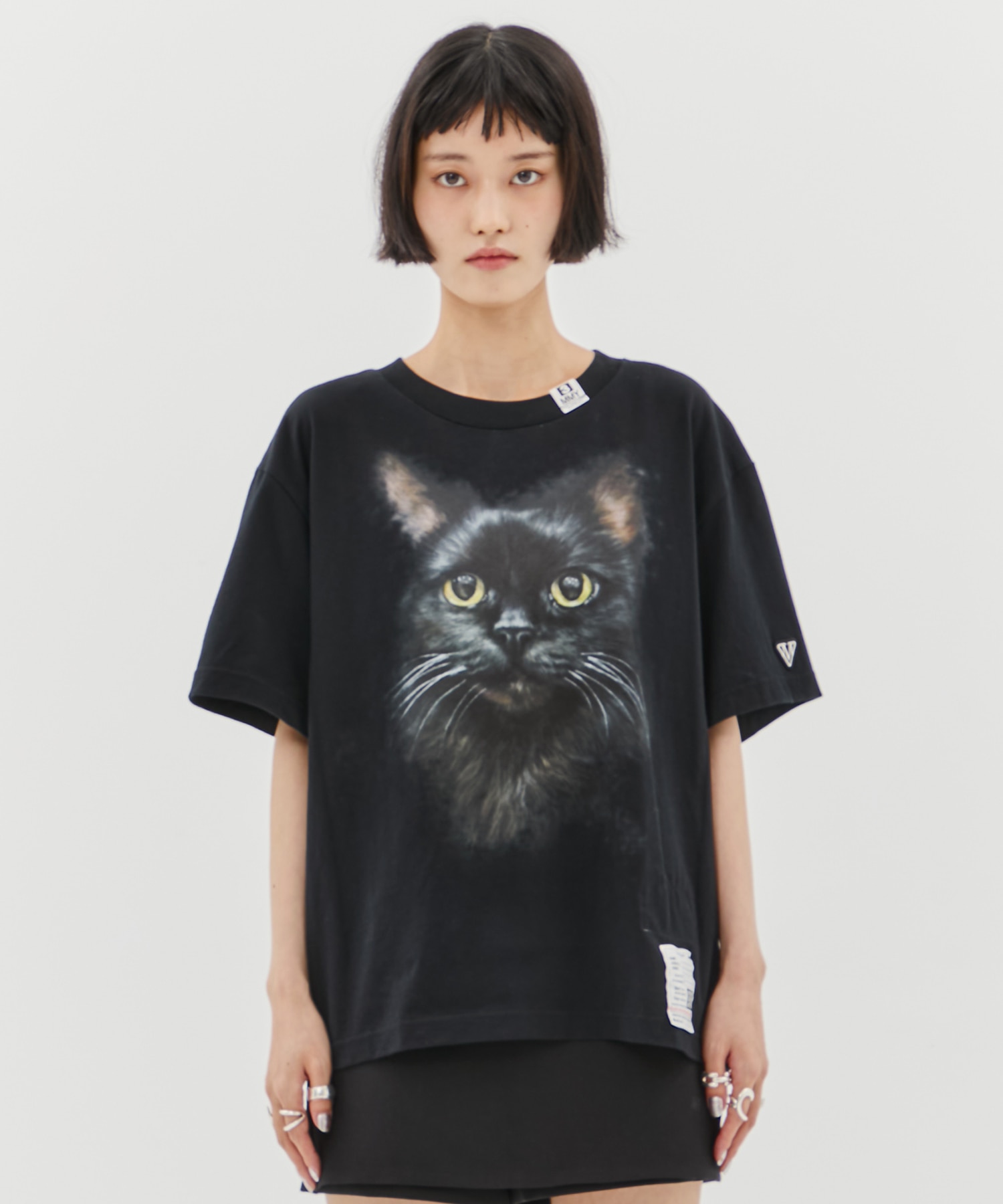 CAT PRINTED TEE Maison MIHARA YASUHIRO