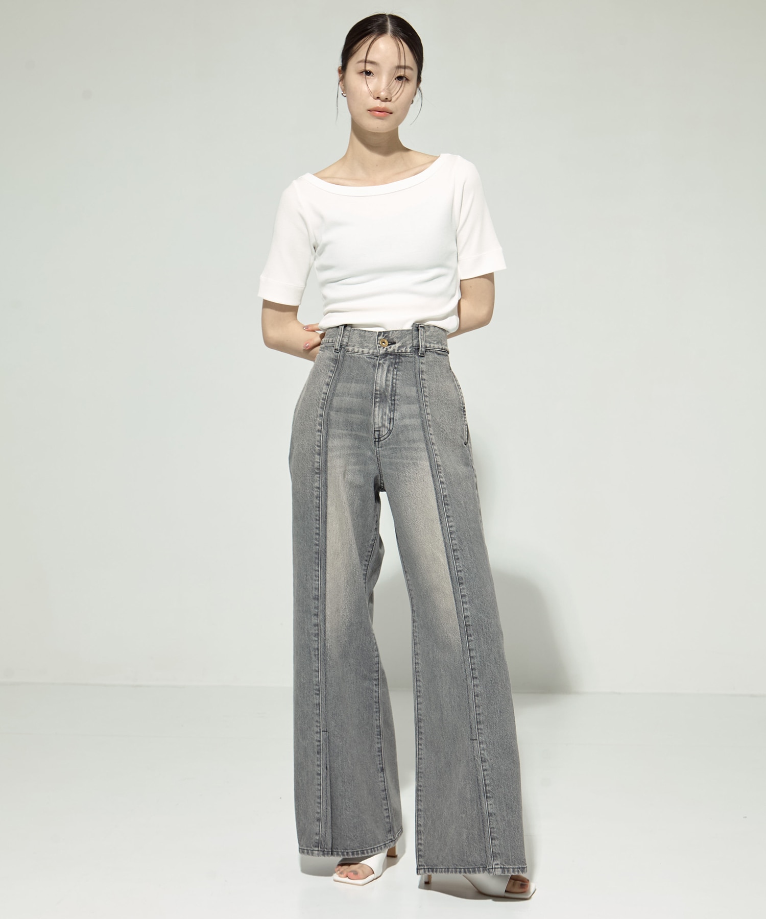 Side Folded Jeans STUDIOUS