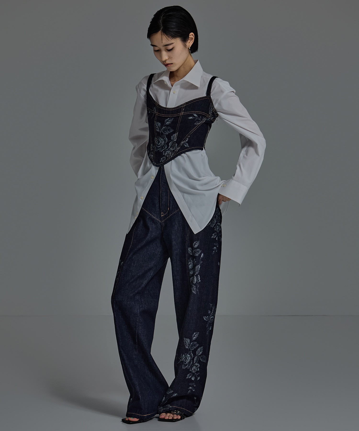 別注  ROSE DENIM PANTS FETICO