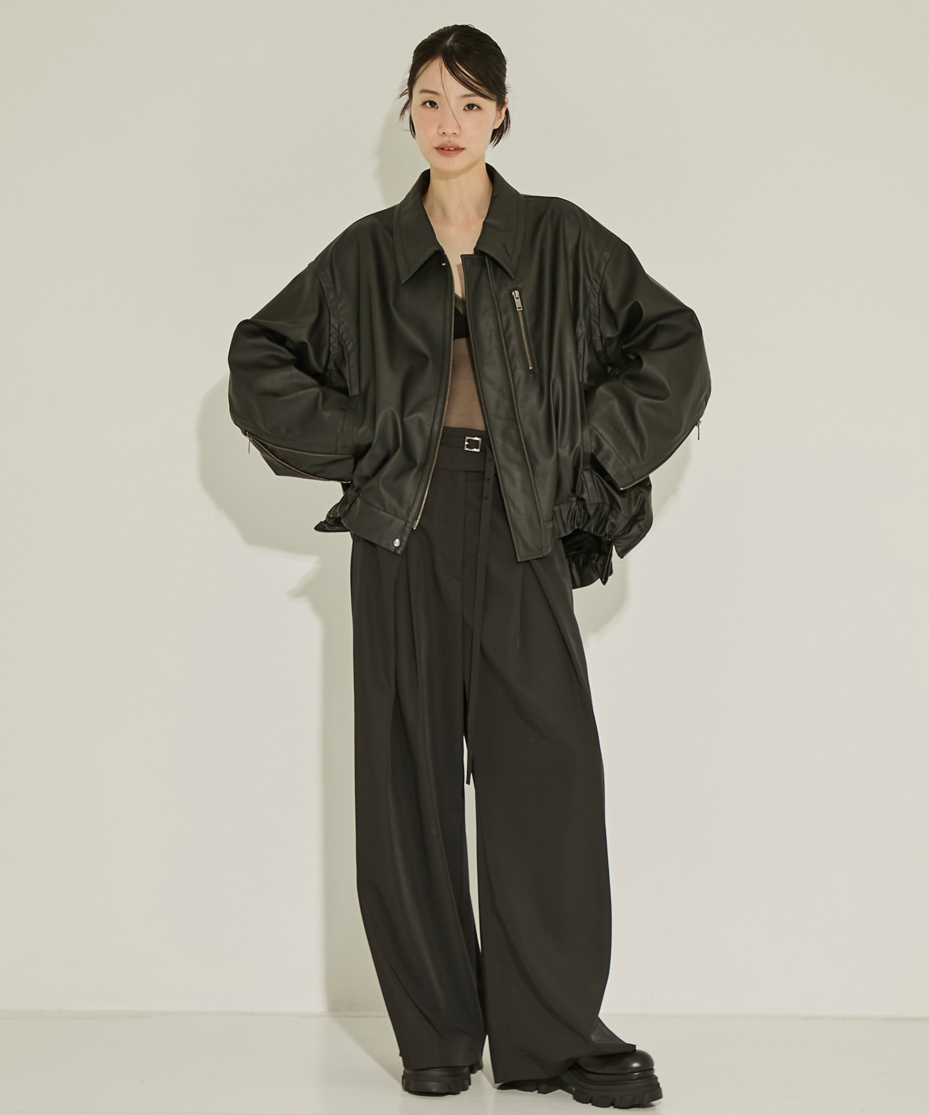 Back Asymmetry Chino Pants STUDIOUS