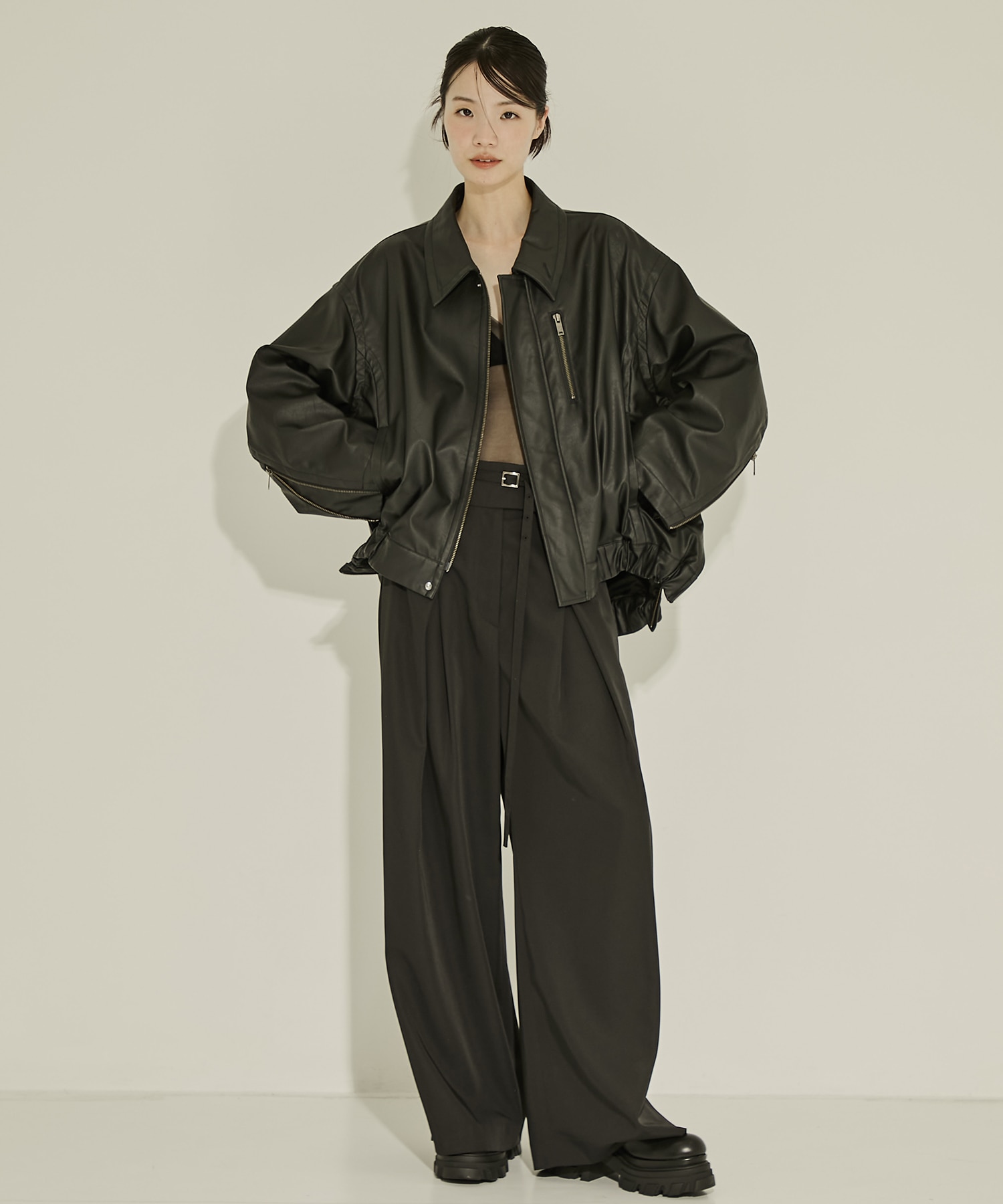Back Asymmetry Chino Pants STUDIOUS