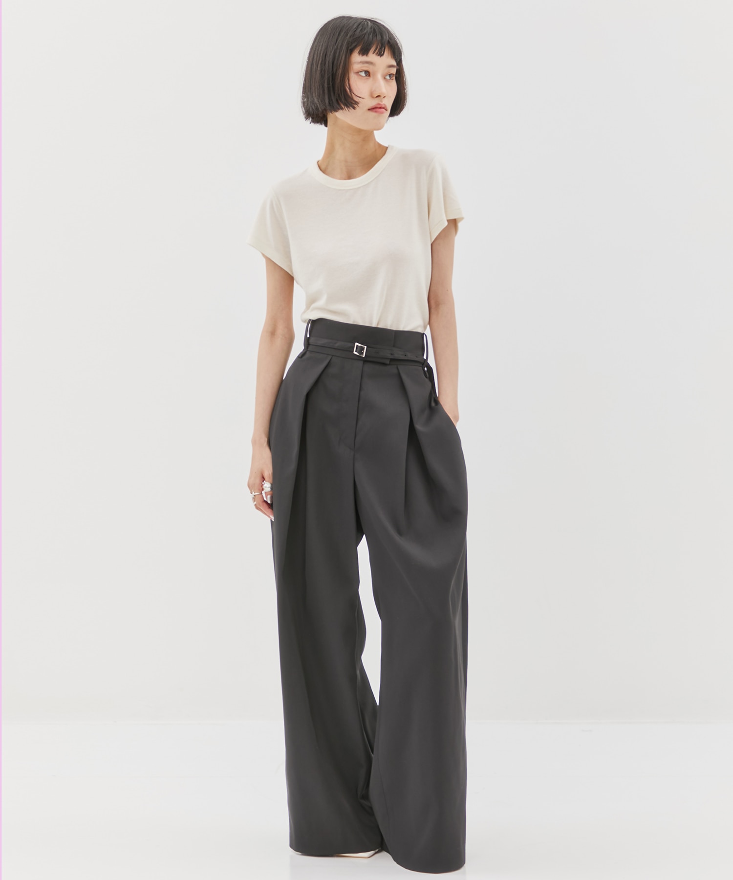 Back Asymmetry Chino Pants STUDIOUS