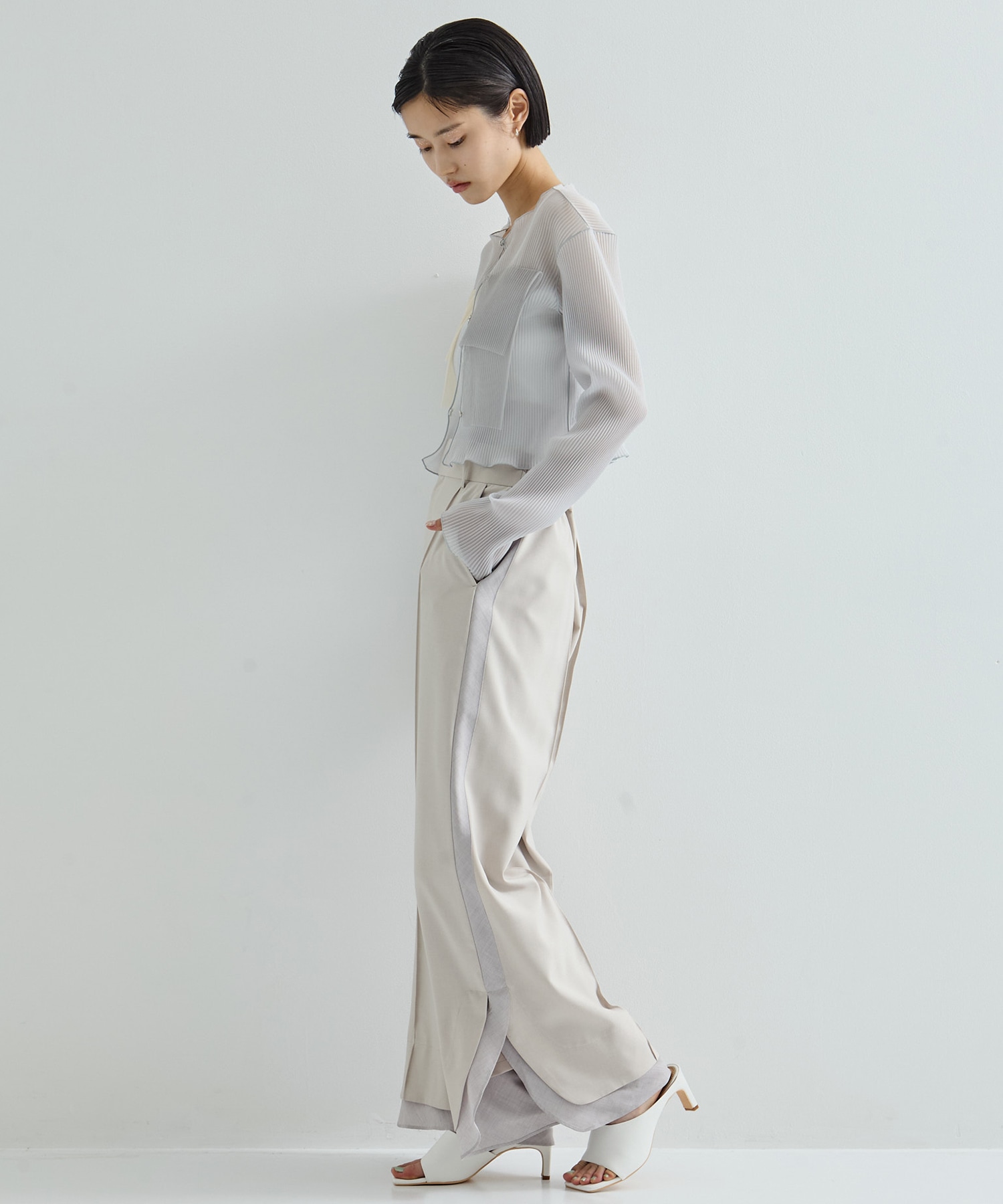 Sheer Layered Trousers STUDIOUS