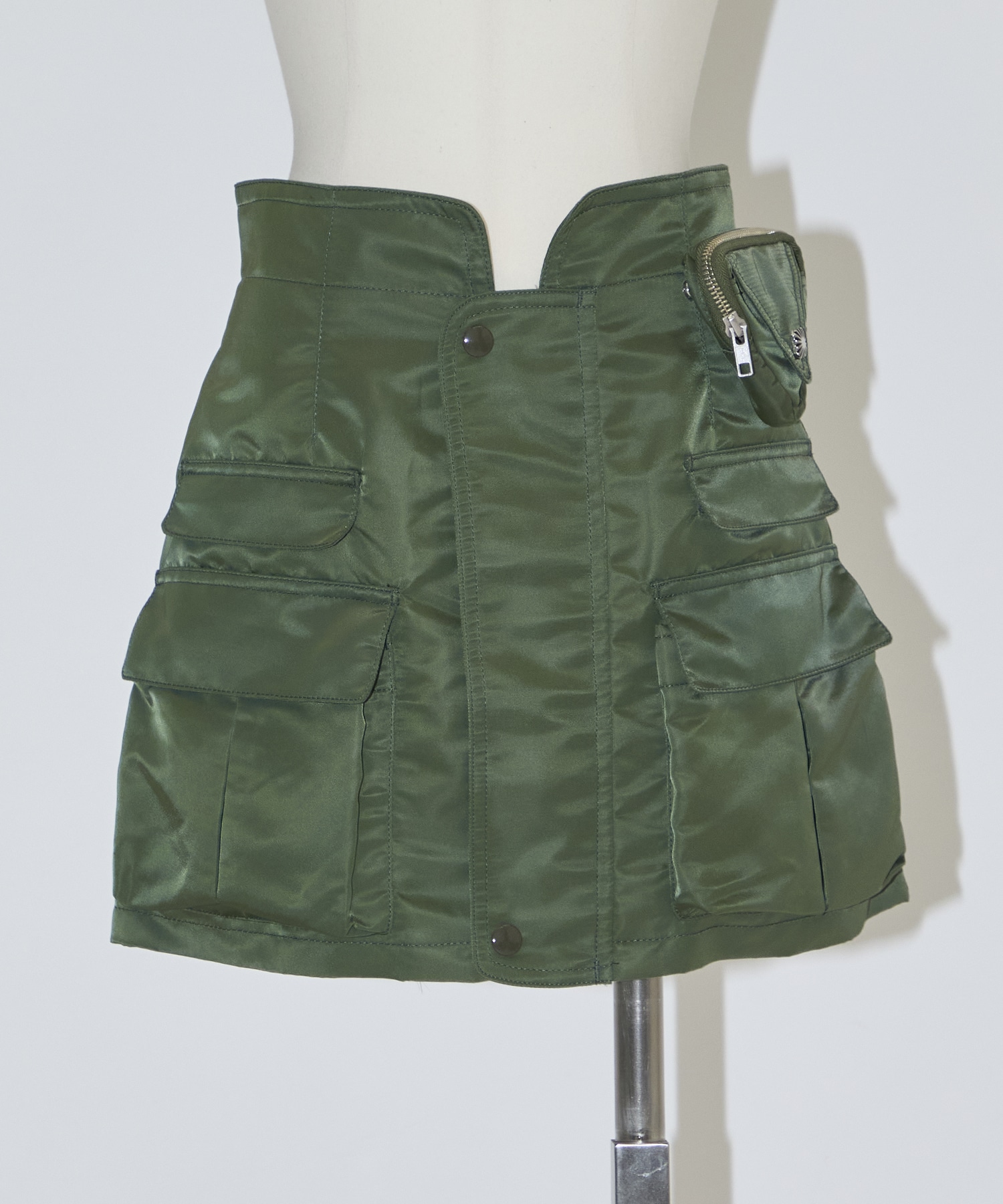 Nylon twill mini skirt TOGA