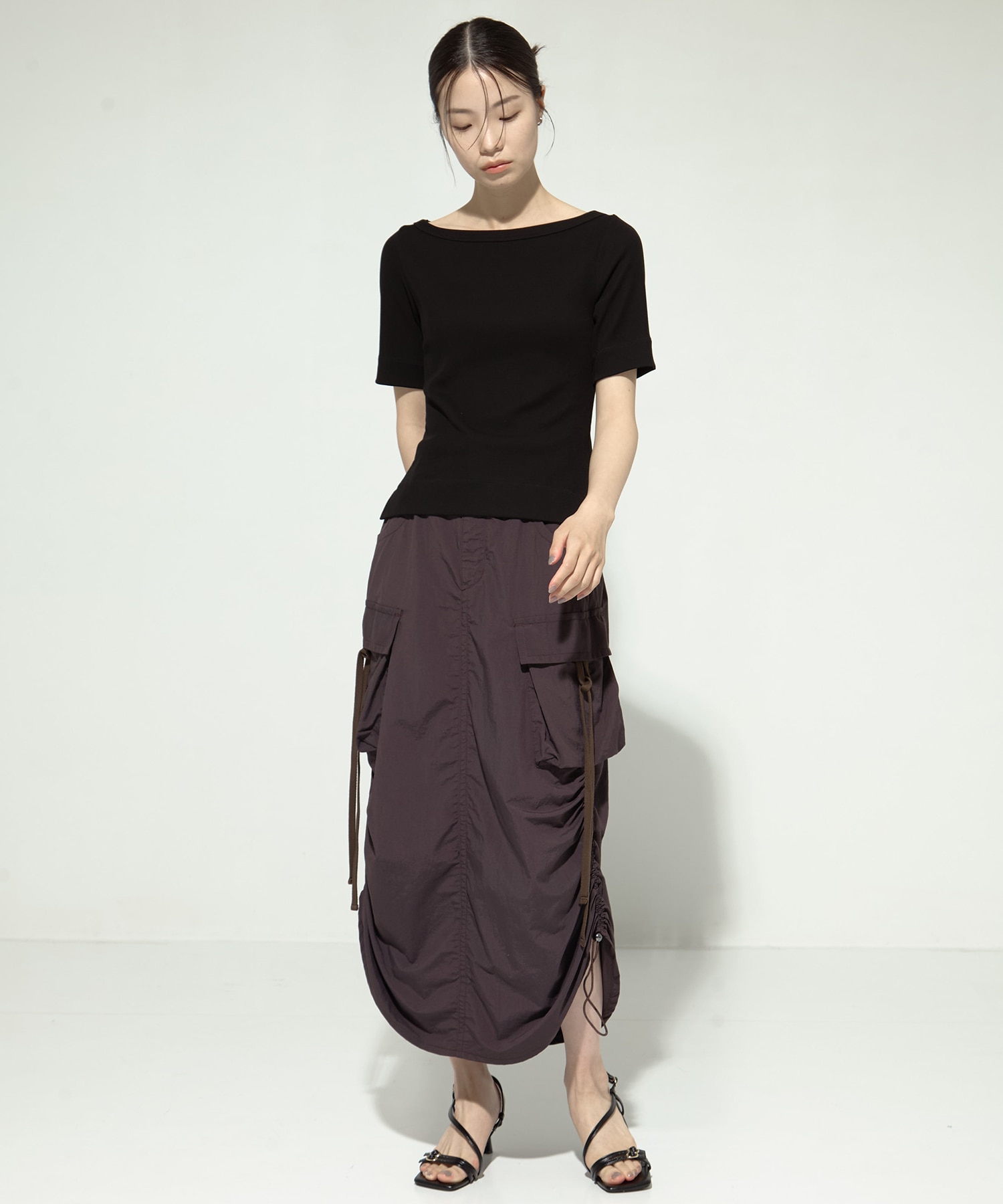 Drawstring Cargo Skirt STUDIOUS