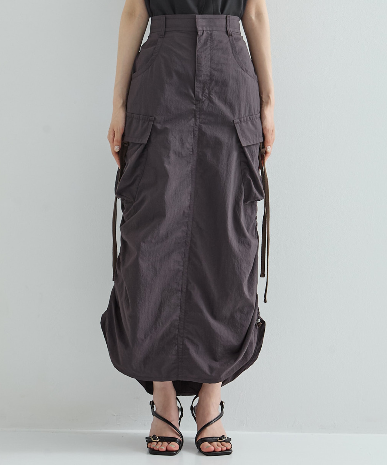 Drawstring Cargo Skirt STUDIOUS