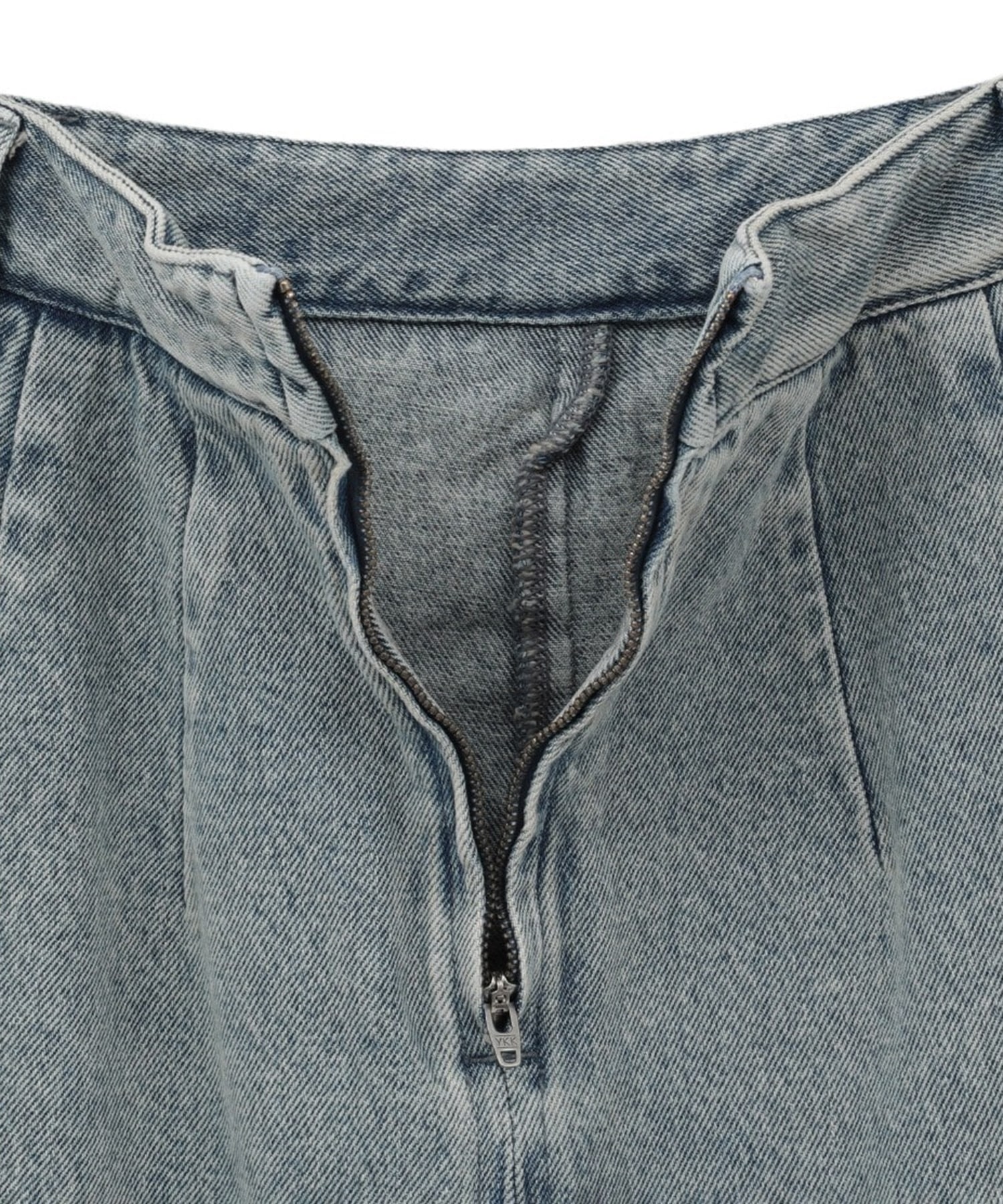別注 サークルカットデニムスカート CLANE