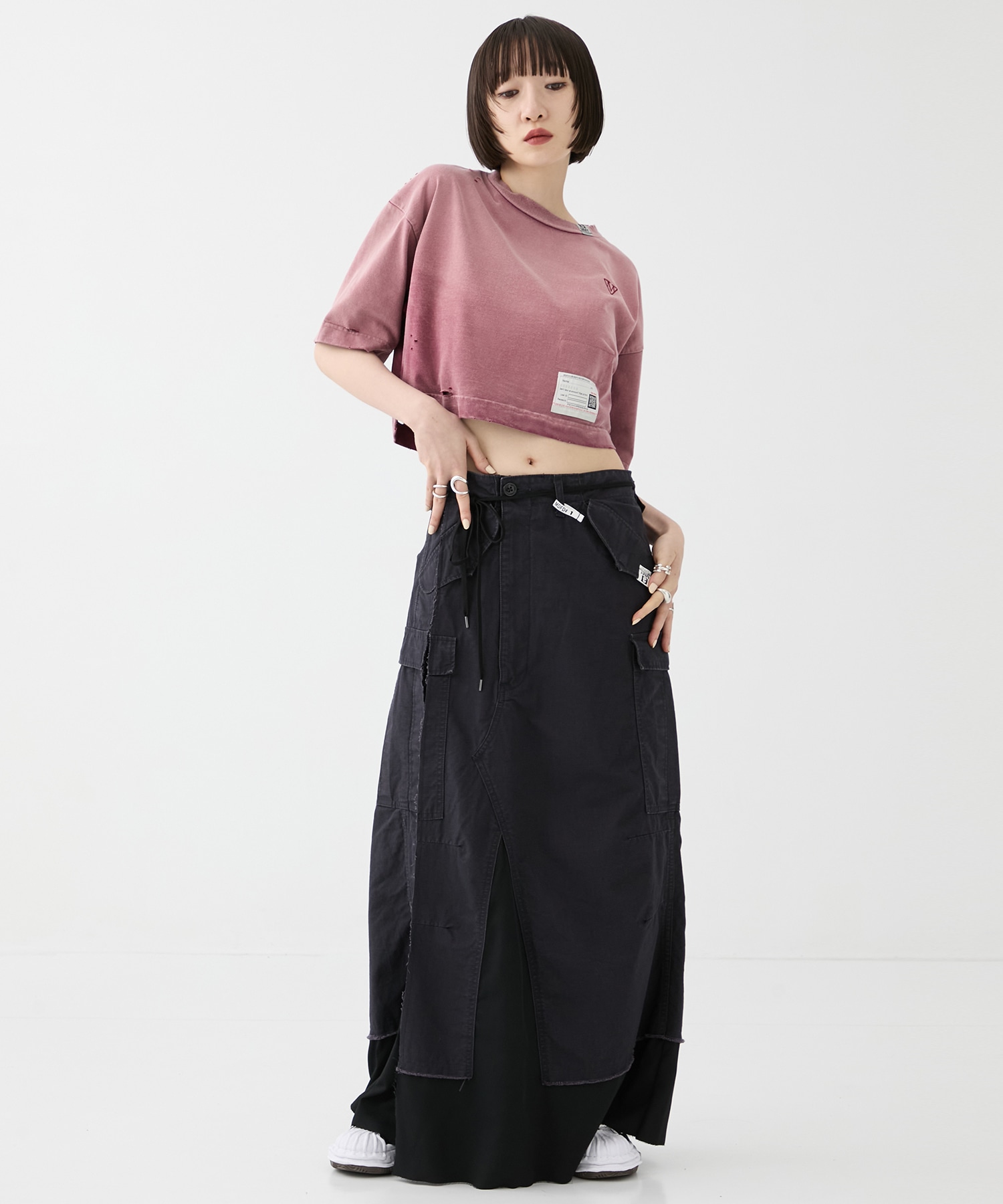 CARGO PNTS PASTED SKIRT Maison MIHARA YASUHIRO