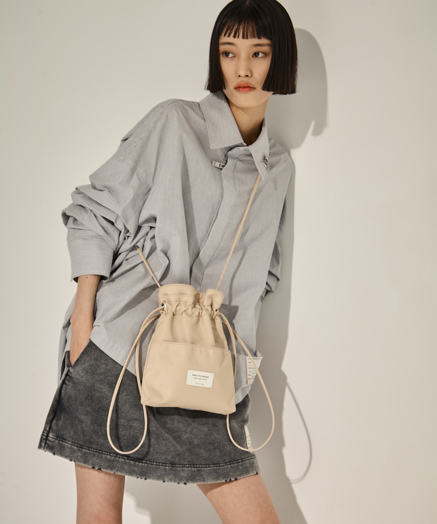 別注2wayショルダー巾着バッグ beautiful people