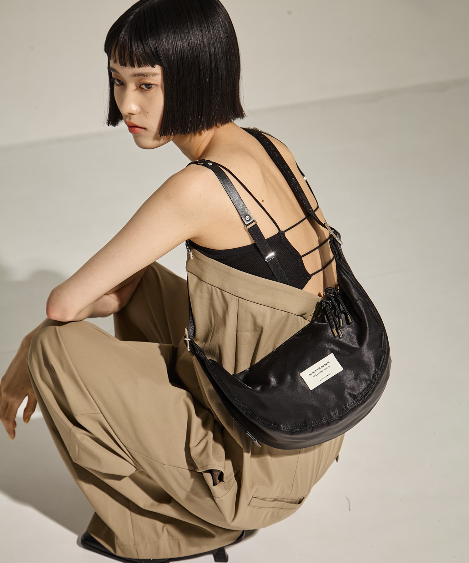 別注nylon moon shoulder bag beautiful people