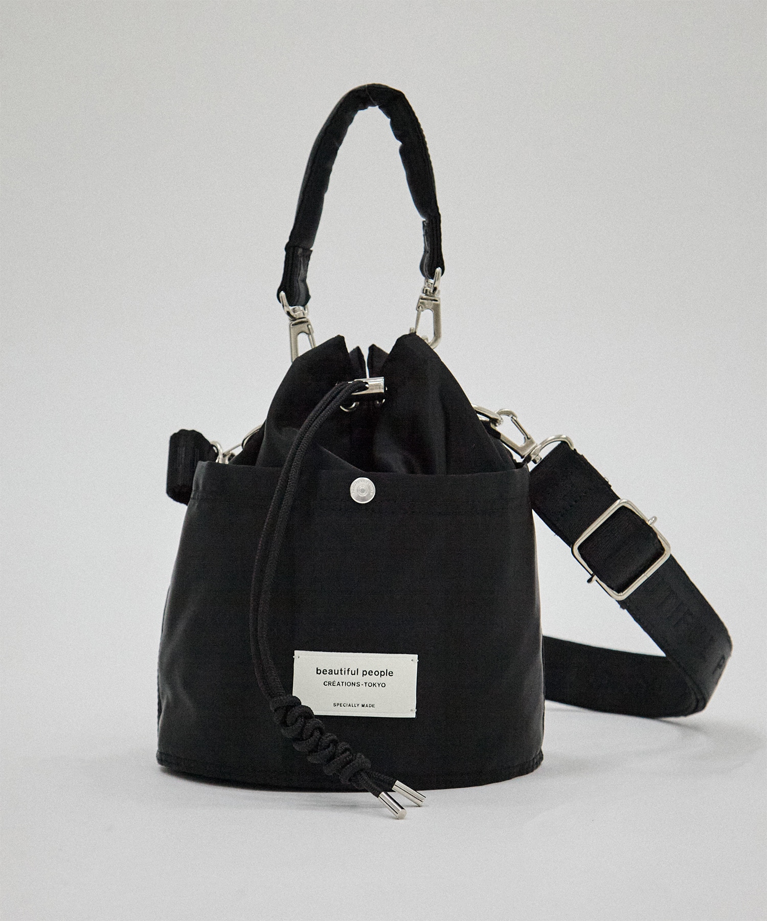 別注nylon drawstring mini bag beautiful people