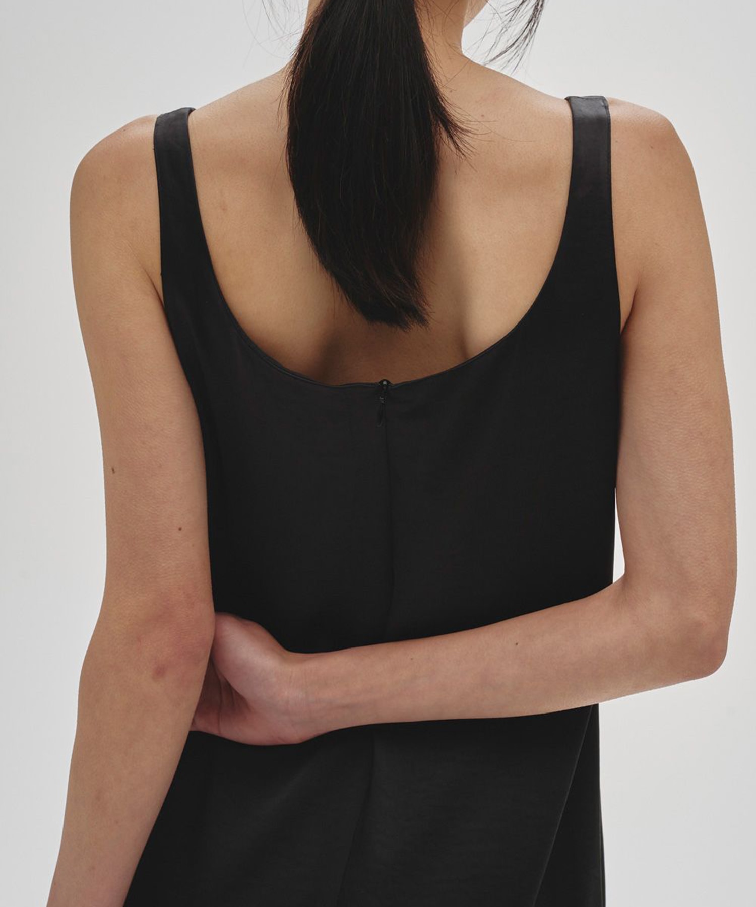 Squareneck Satin Dress TODAYFUL