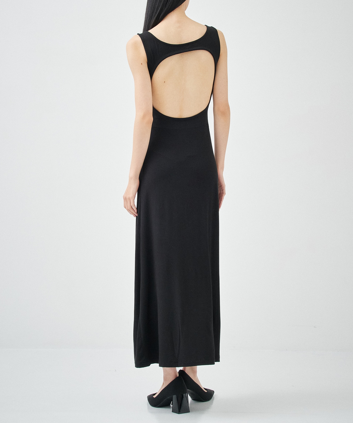 Collagen Sleeveless Open Back Dress determ