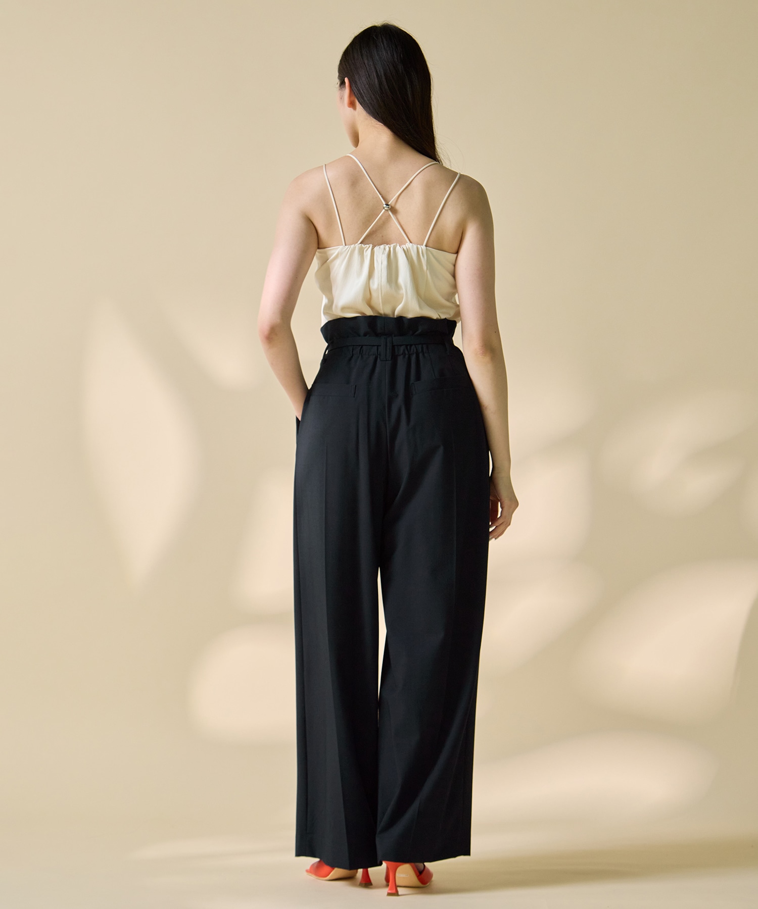 Belted High Waist Trousers STUDIOUS