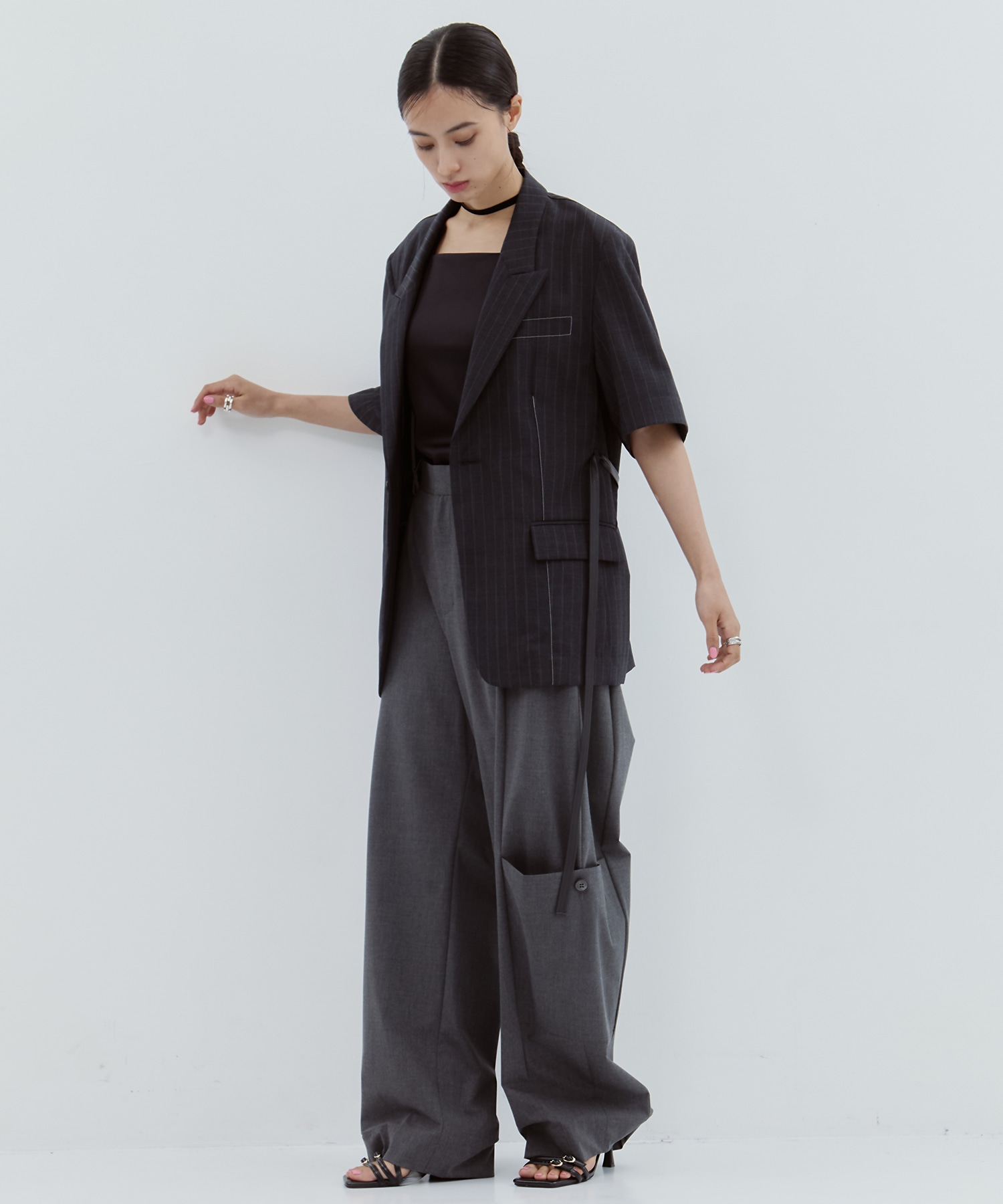 Half Sleeve Summer Wool Jacket STUDIOUS