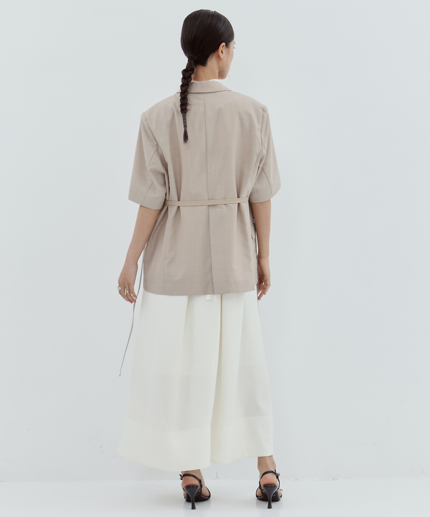 Half Sleeve Summer Wool Jacket STUDIOUS