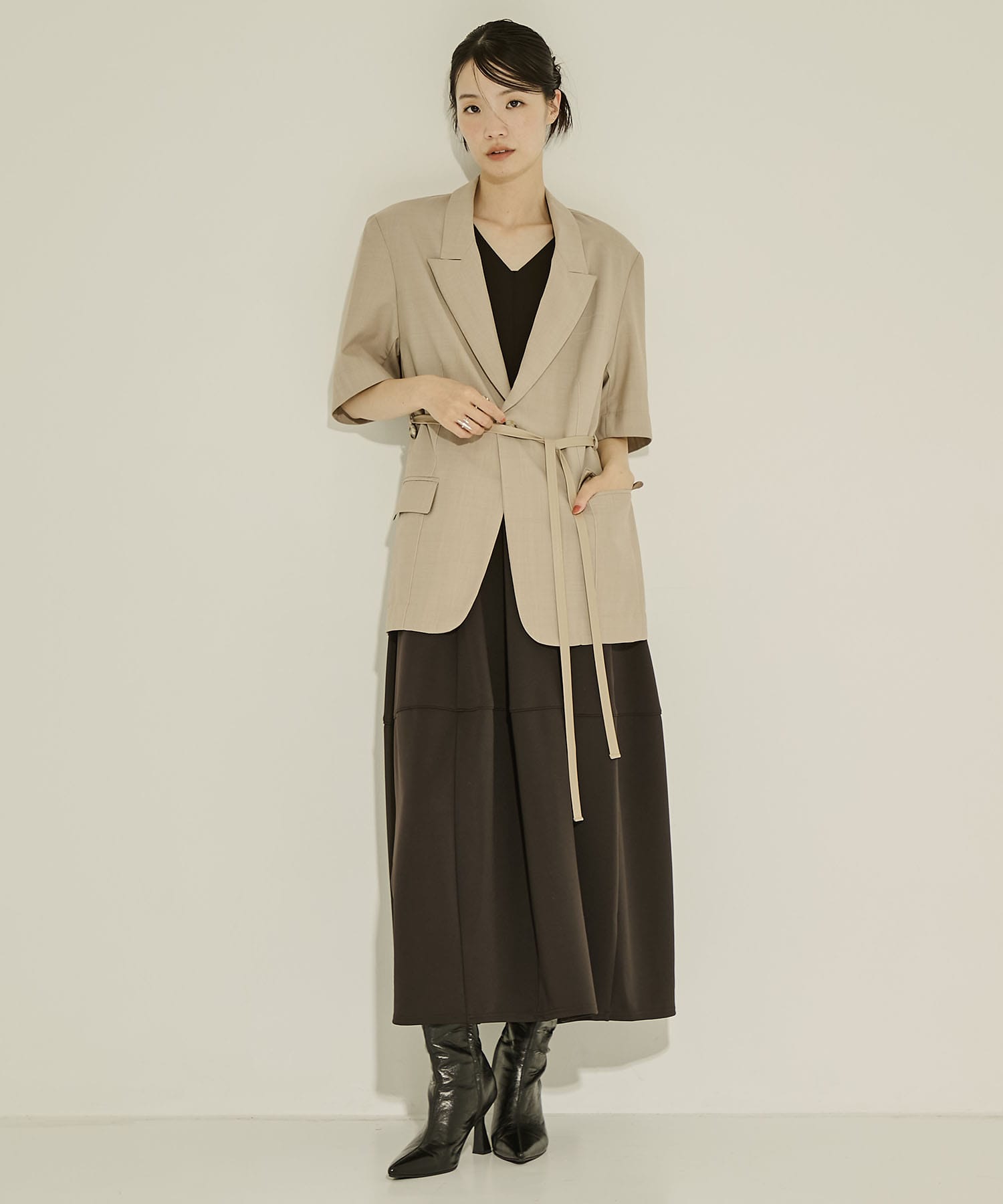 Half Sleeve Summer Wool Jacket STUDIOUS