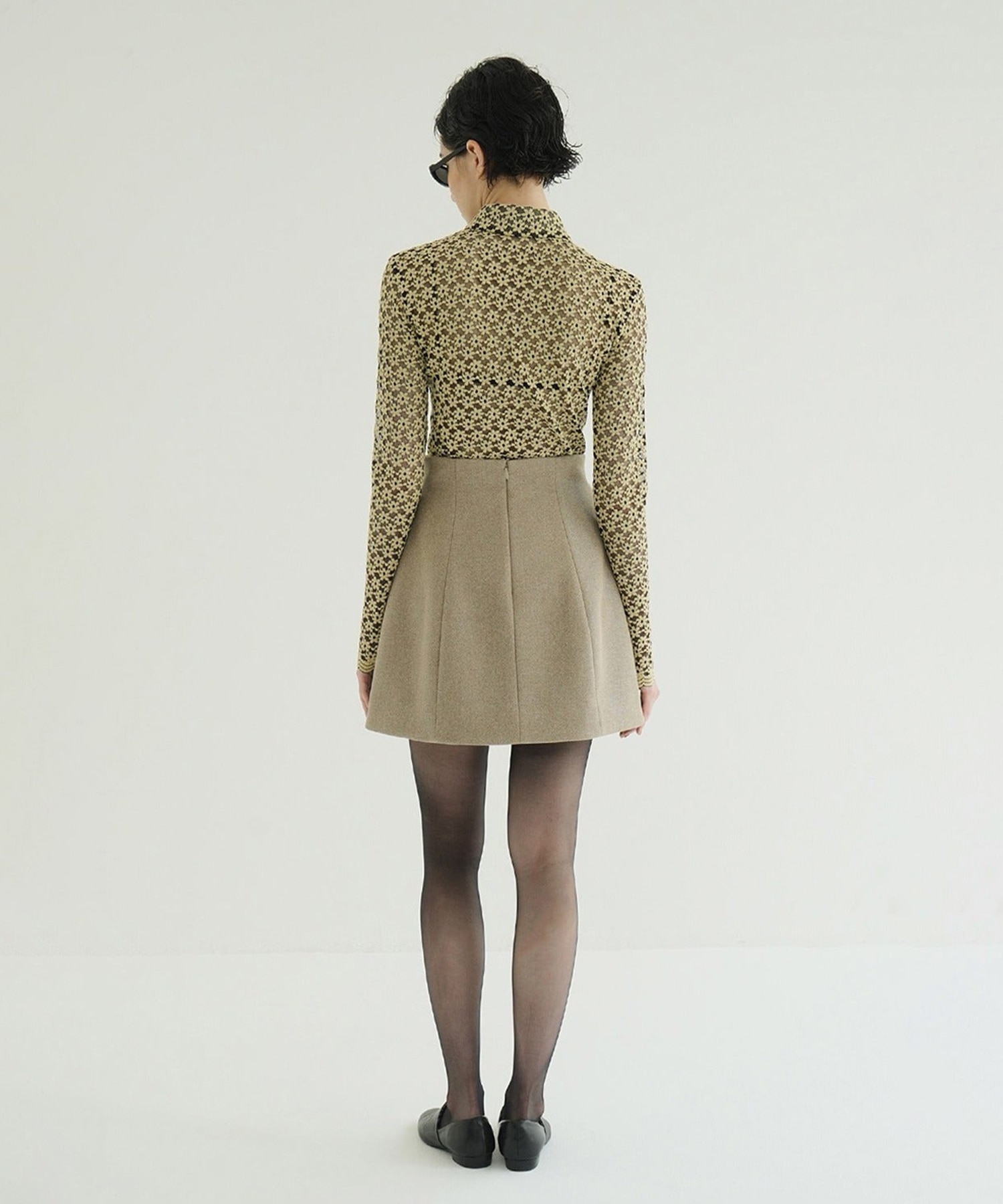 3D FLOWER LACE SHIRT CLANE