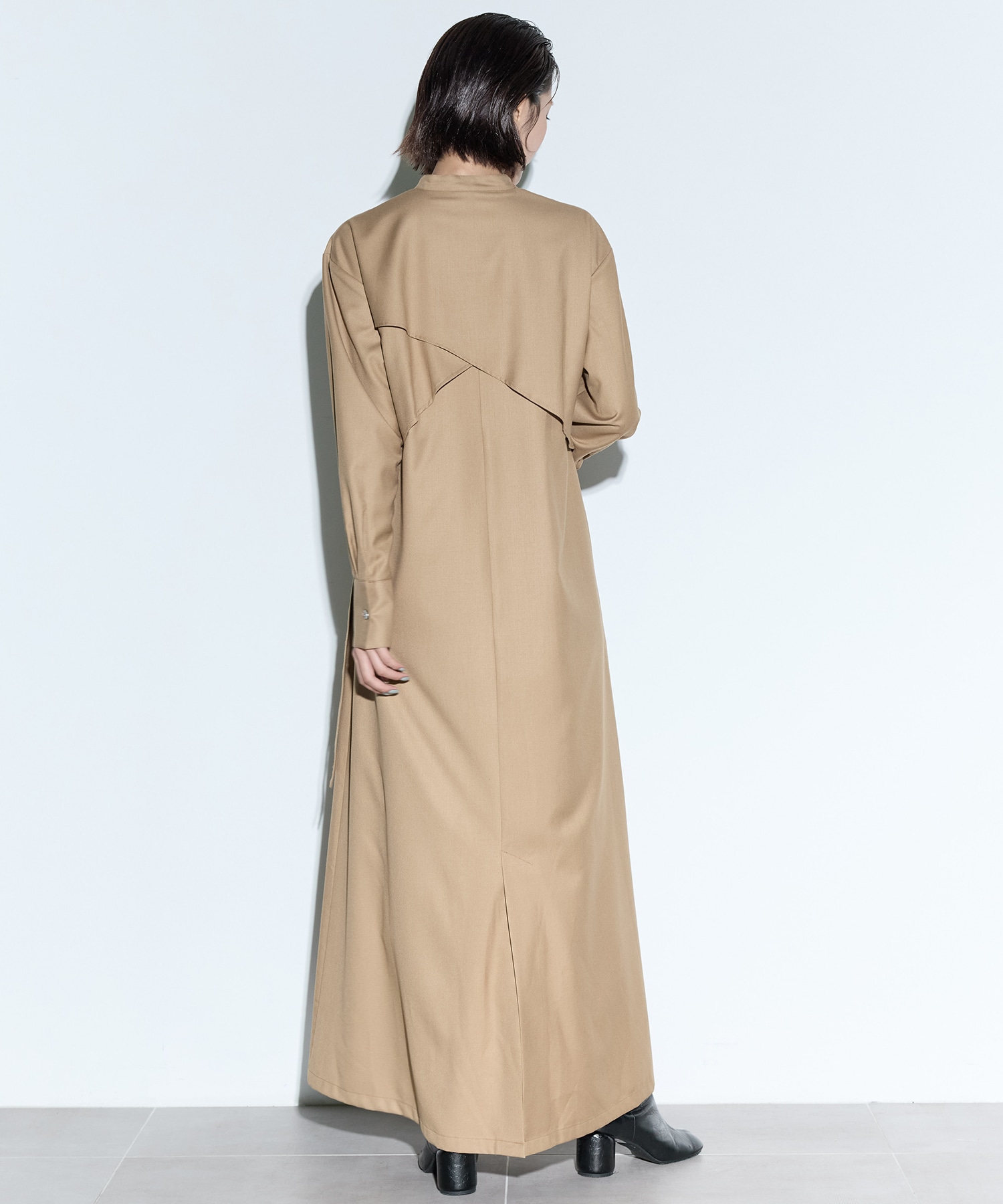 Cape belt dress MURRAL