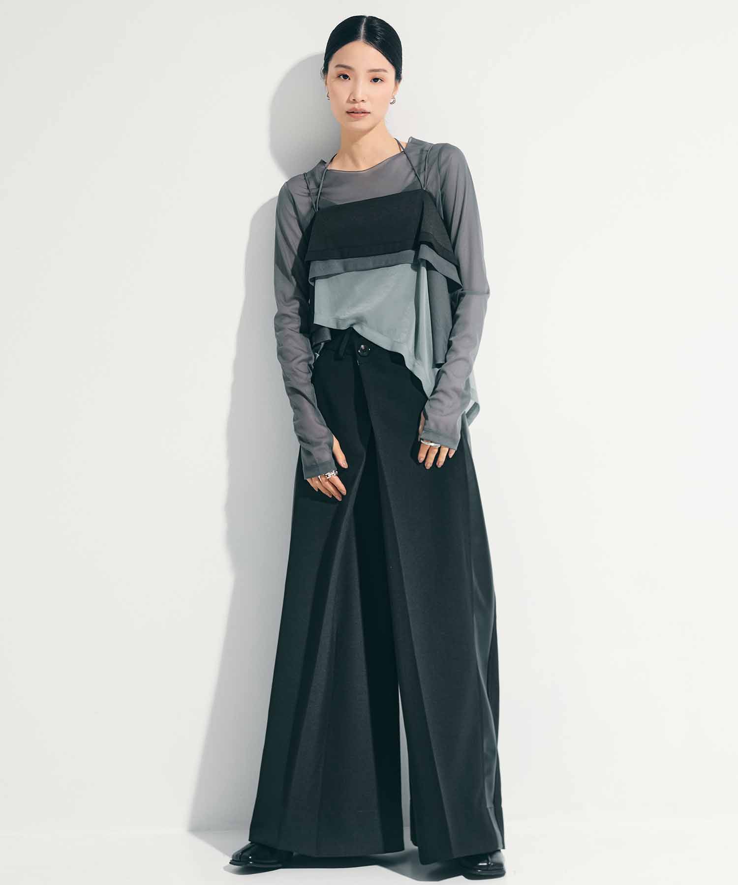 3way Camisole & Sheer Long T STUDIOUS